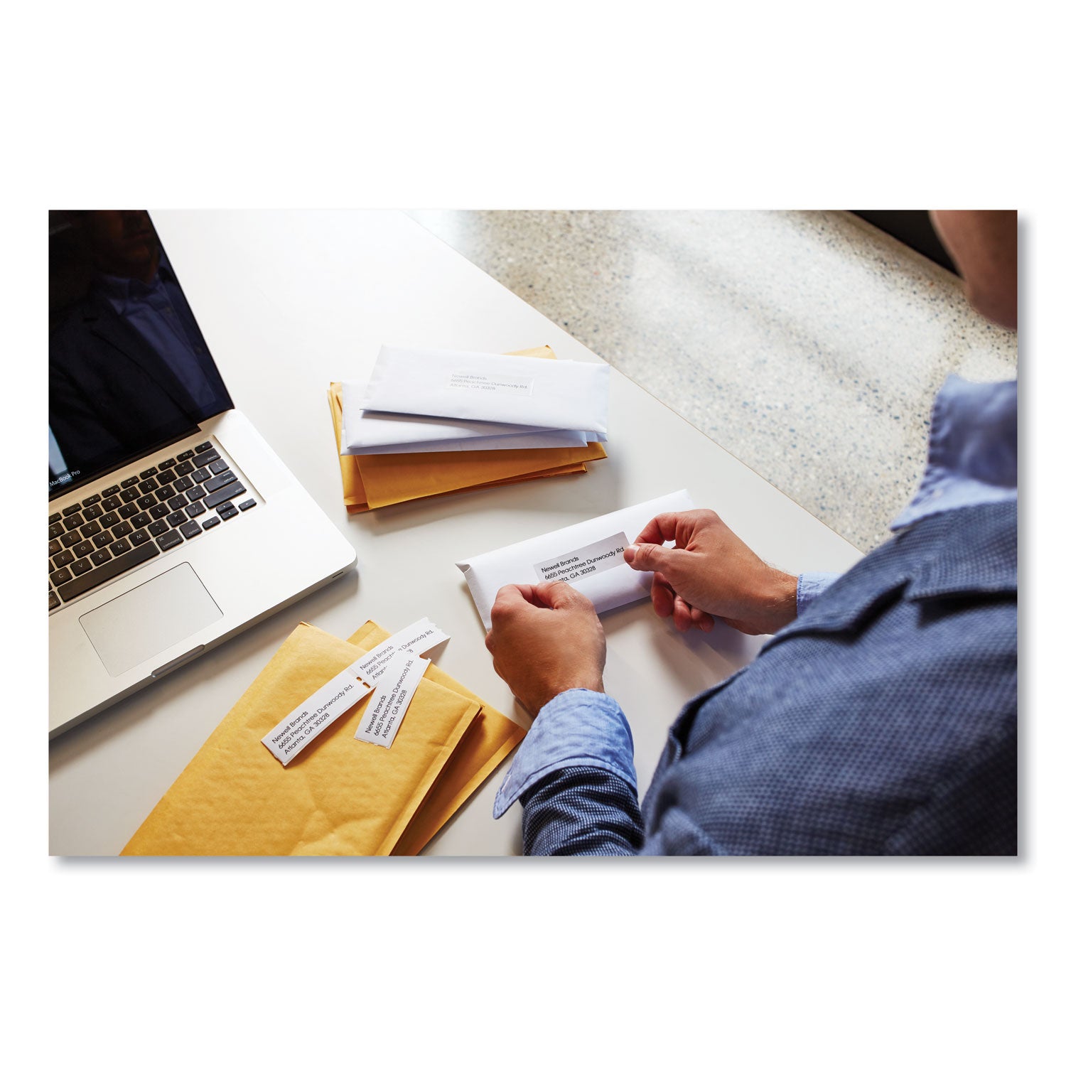 LabelWriter Address Labels, 1.12" x 3.5", White, 350 Labels/Roll, 2 Rolls/Pack -