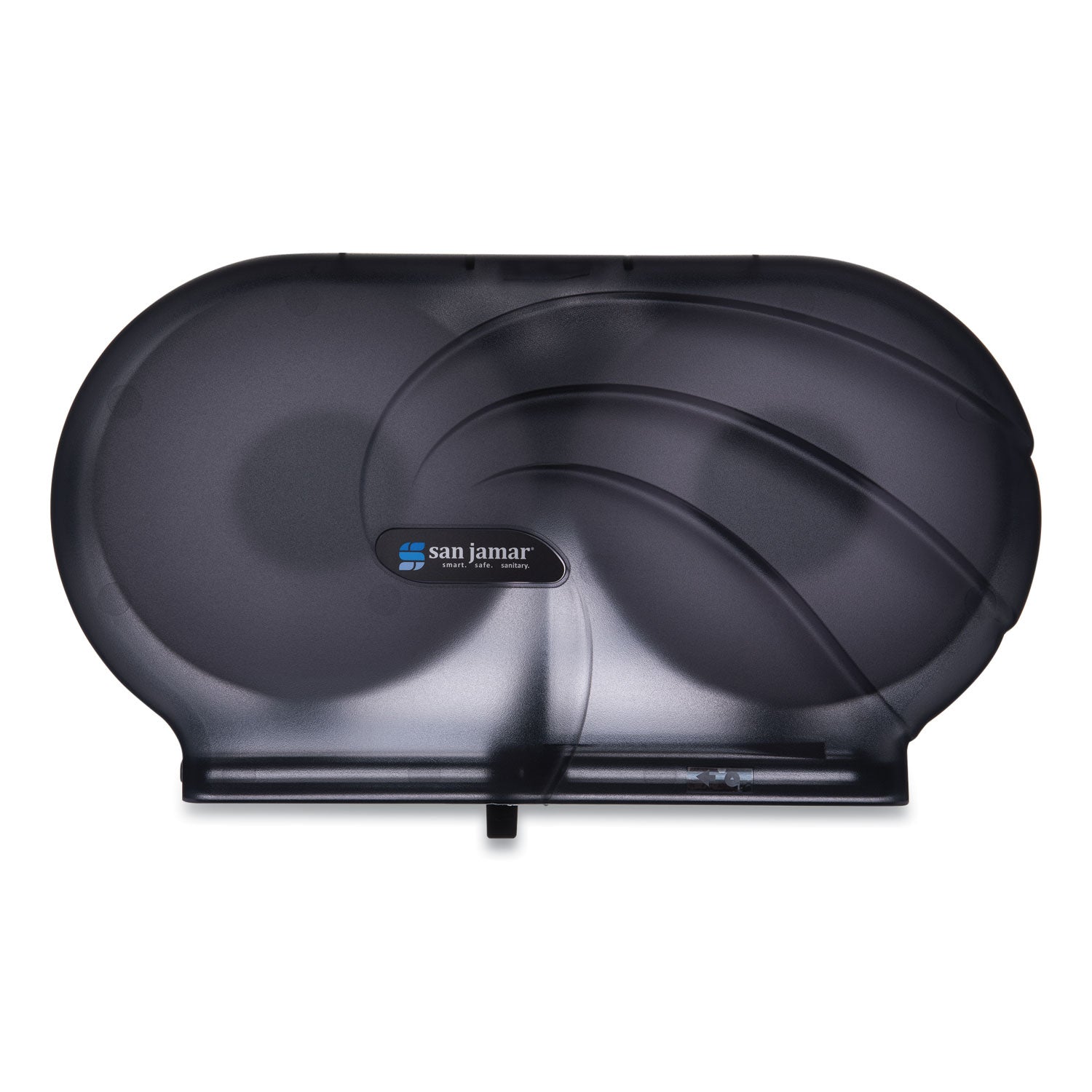 Twin 9" JBT Toilet Tissue Dispenser, Oceans, 19 x 5.25 x 12, Transparent Black Pearl -