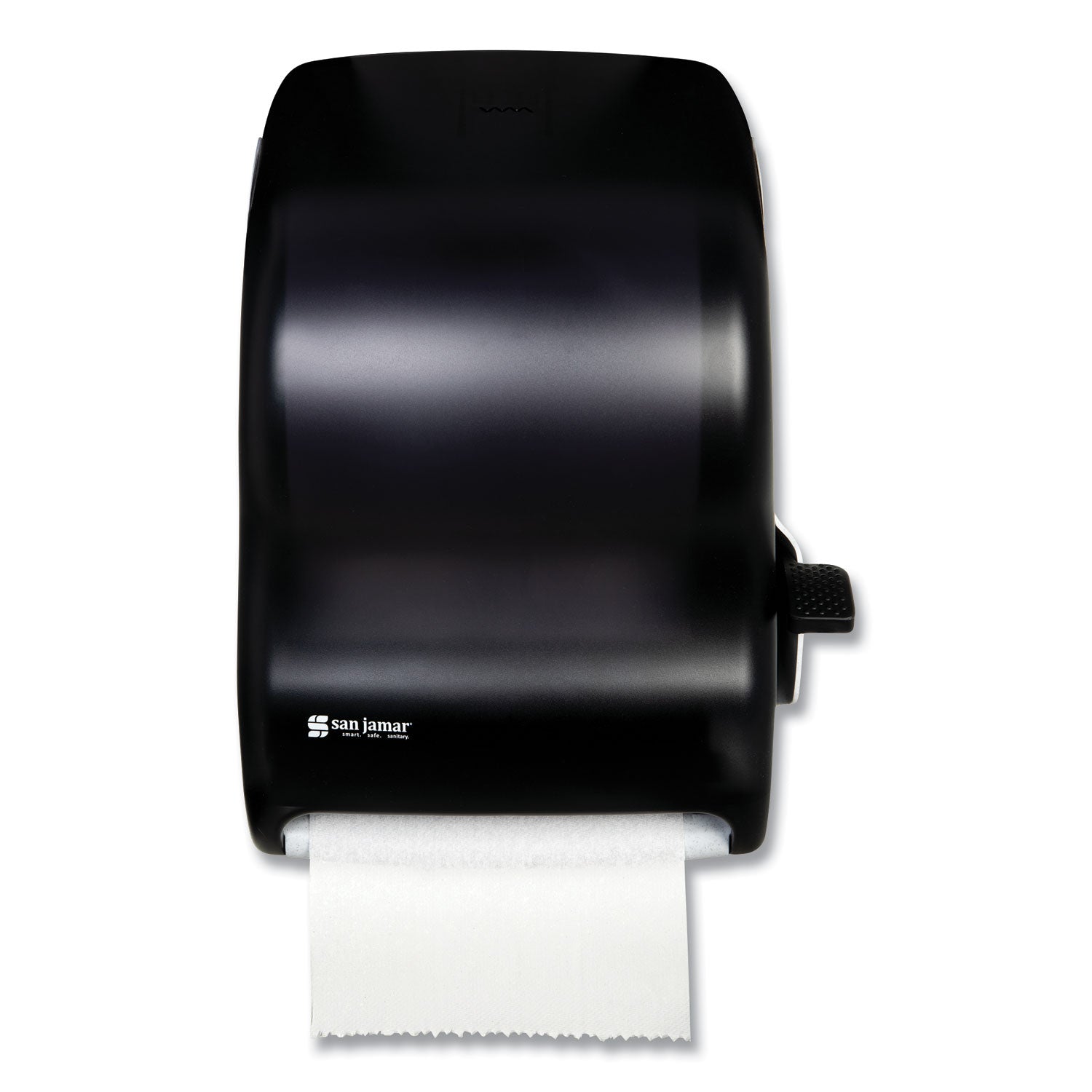 Lever Roll Towel Dispenser, Classic, 12.94 x 9.25 x 16.5, Transparent Black Pearl -