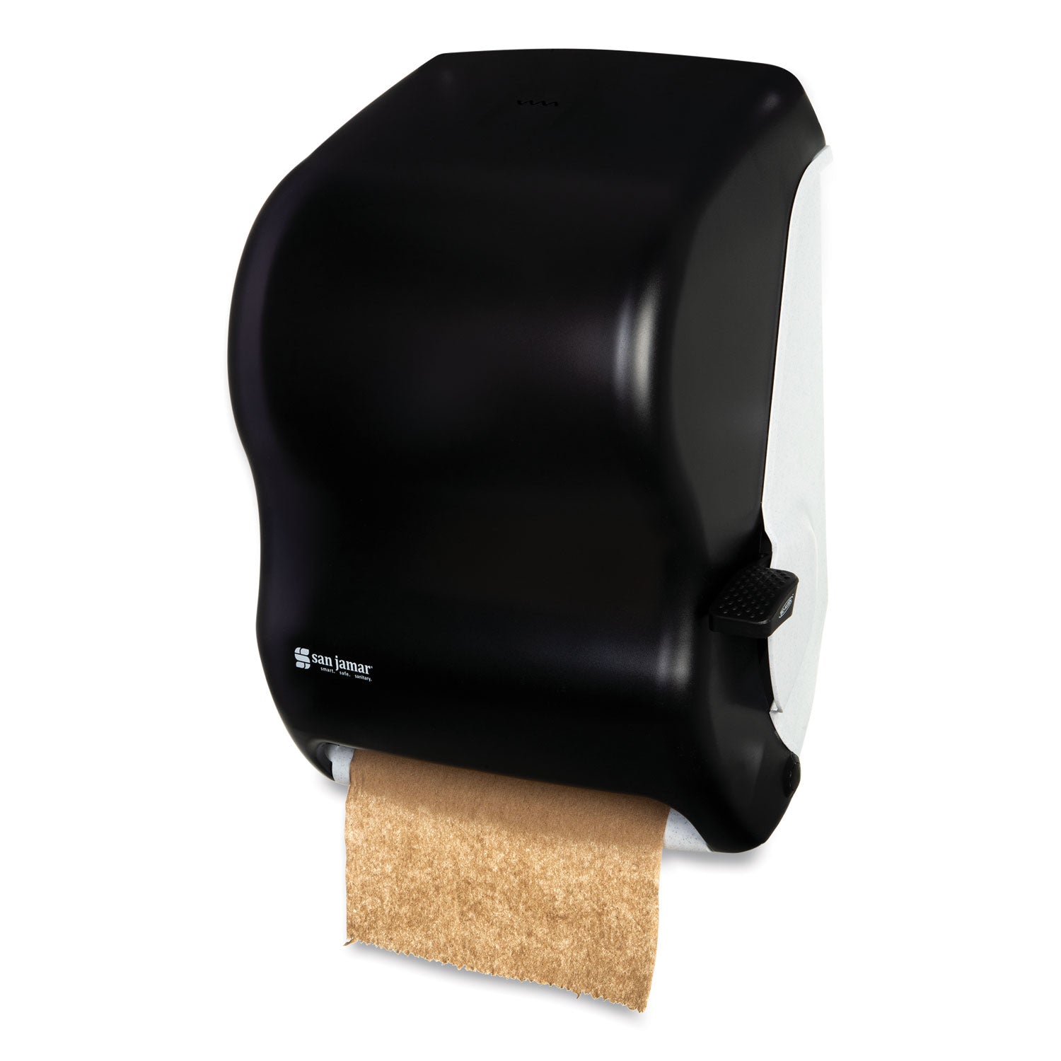 Lever Roll Towel Dispenser, Classic, 12.94 x 9.25 x 16.5, Transparent Black Pearl -