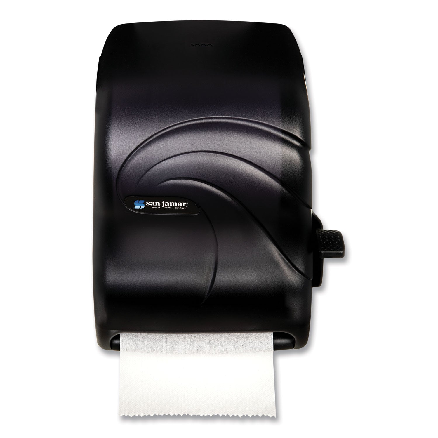 Lever Roll Towel Dispenser, Oceans, 12.94 x 9.25 x 16.5, Black Pearl -