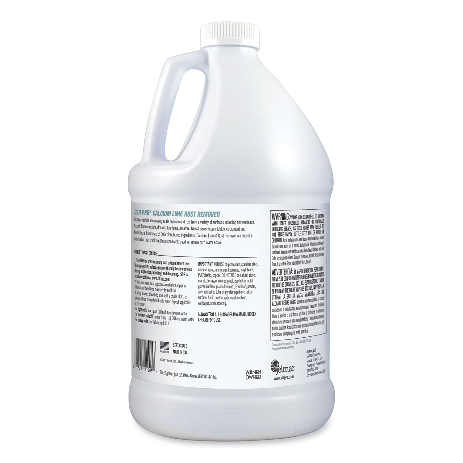 Calcium, Lime and Rust Remover, 1 gal Bottle, 4/Carton -