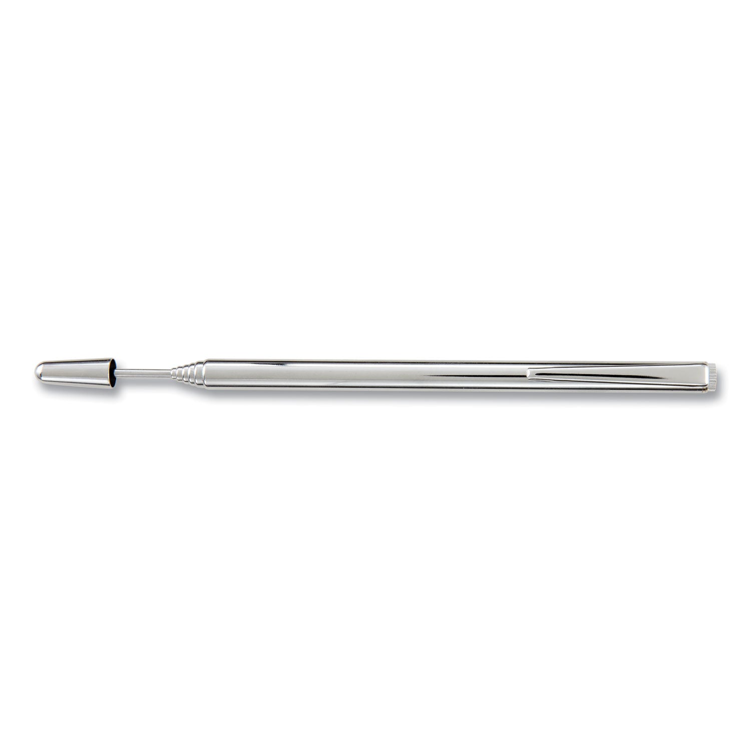 Slimline Pen-Size Pocket Pointer with Clip, Extends to 24.5", Silver -