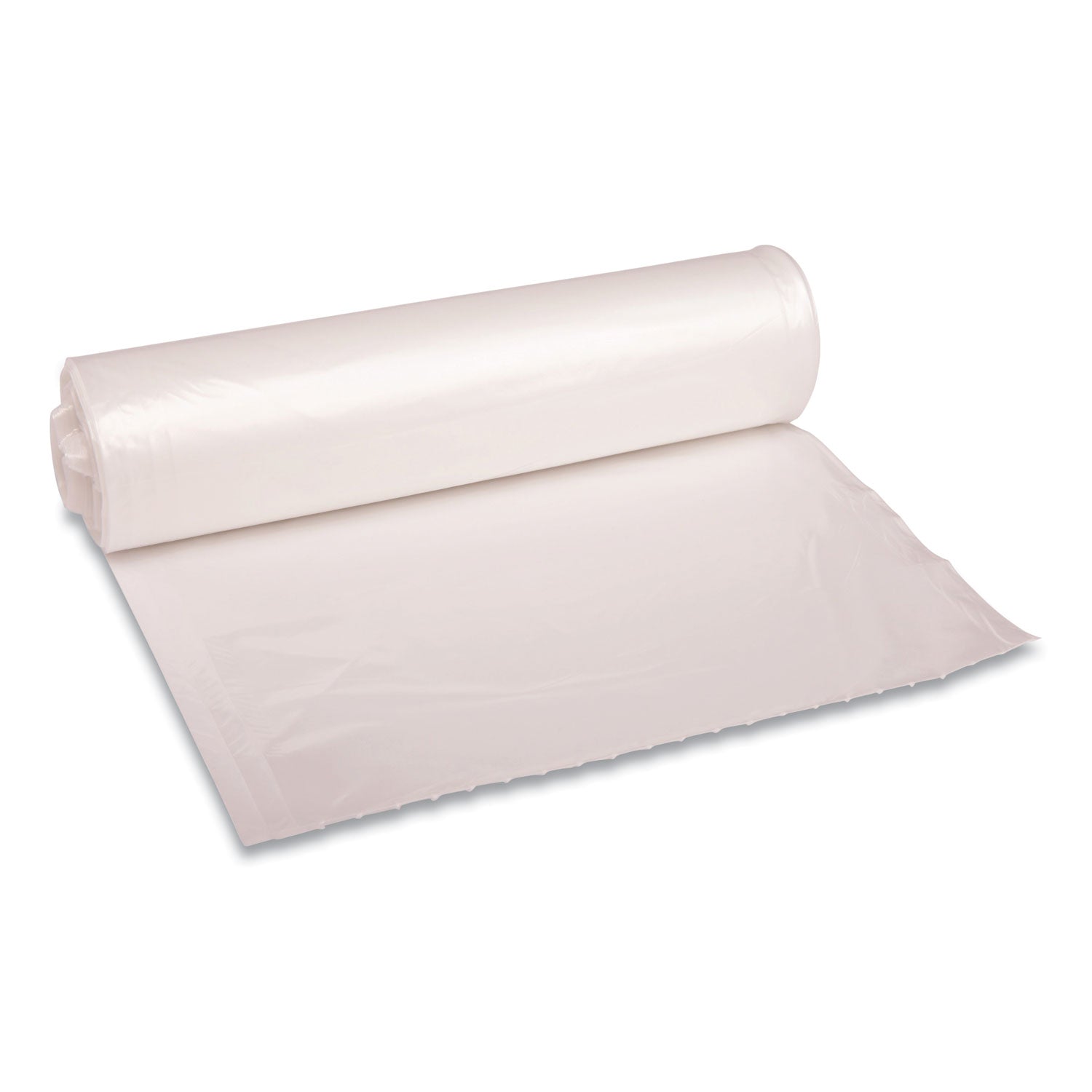recycled-low-density-polyethylene-can-liners-33-gal-11-mil-33-x-39-clear-10-bags-roll-10-rolls-carton_bwk530 - 1