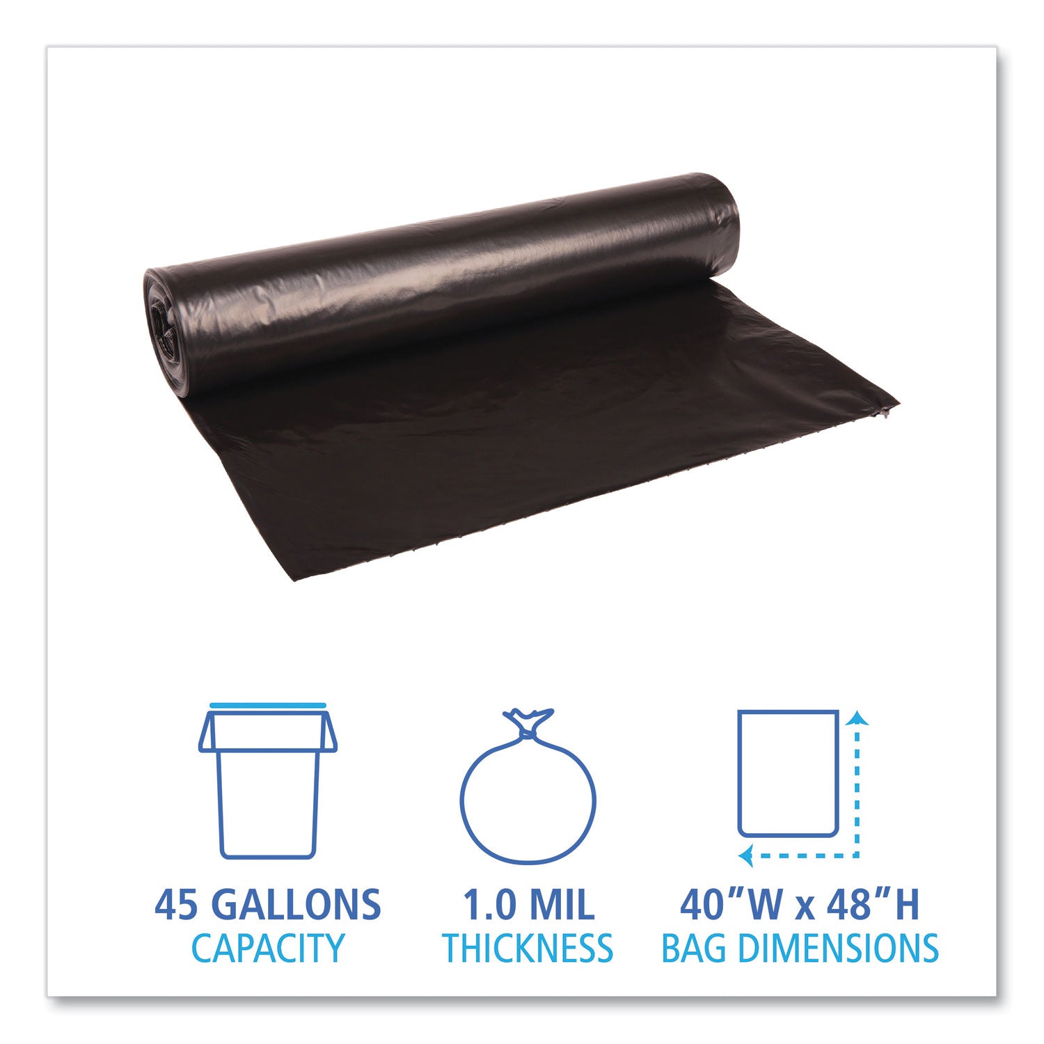 recycled-low-density-polyethylene-can-liners-45-gal-08-mil-40-x-48-black-10-bags-roll-10-rolls-carton_bwk527 - 2