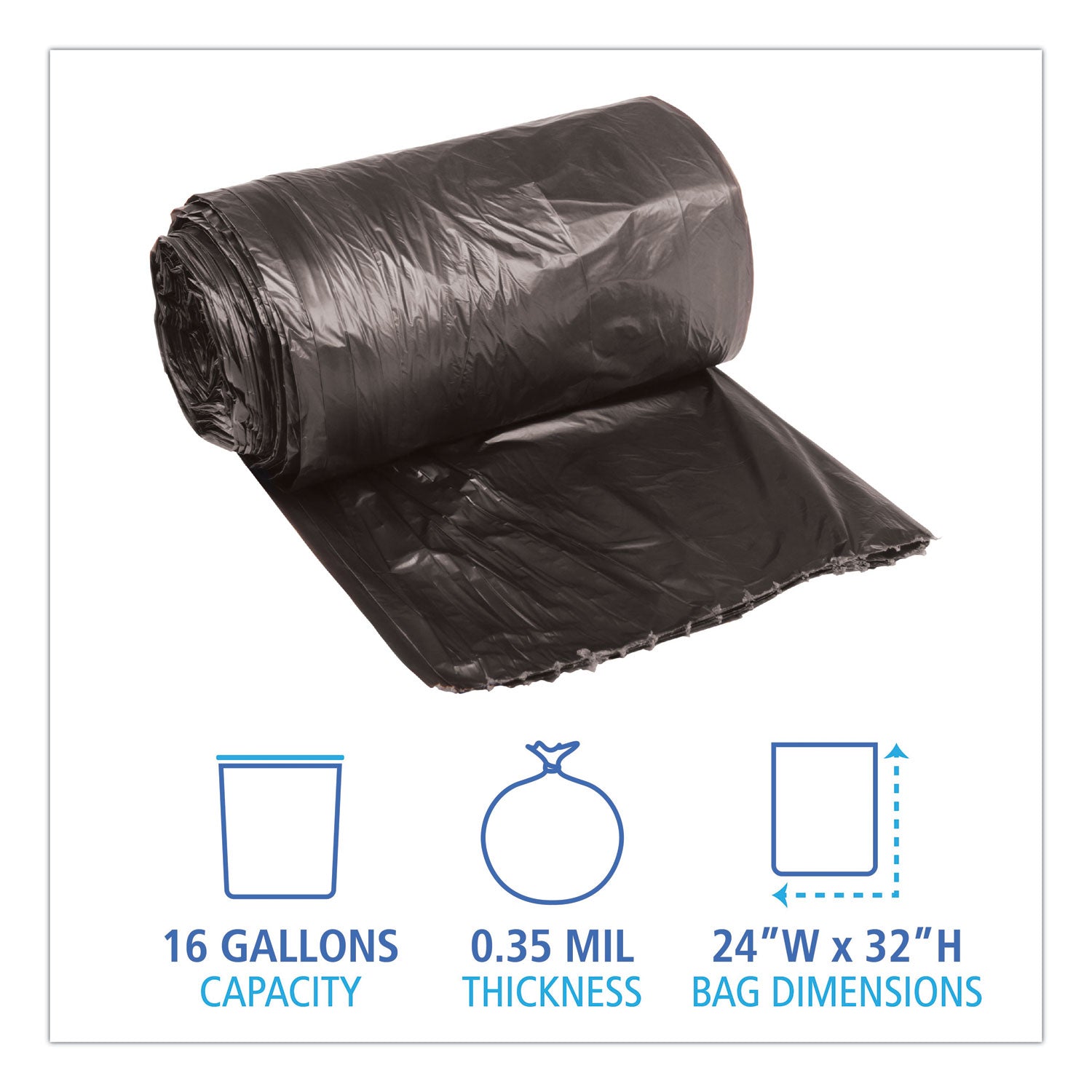 low-density-waste-can-liners-16-gal-035-mil-24-x-32-black-50-bags-roll-10-rolls-carton_bwk2432l - 2