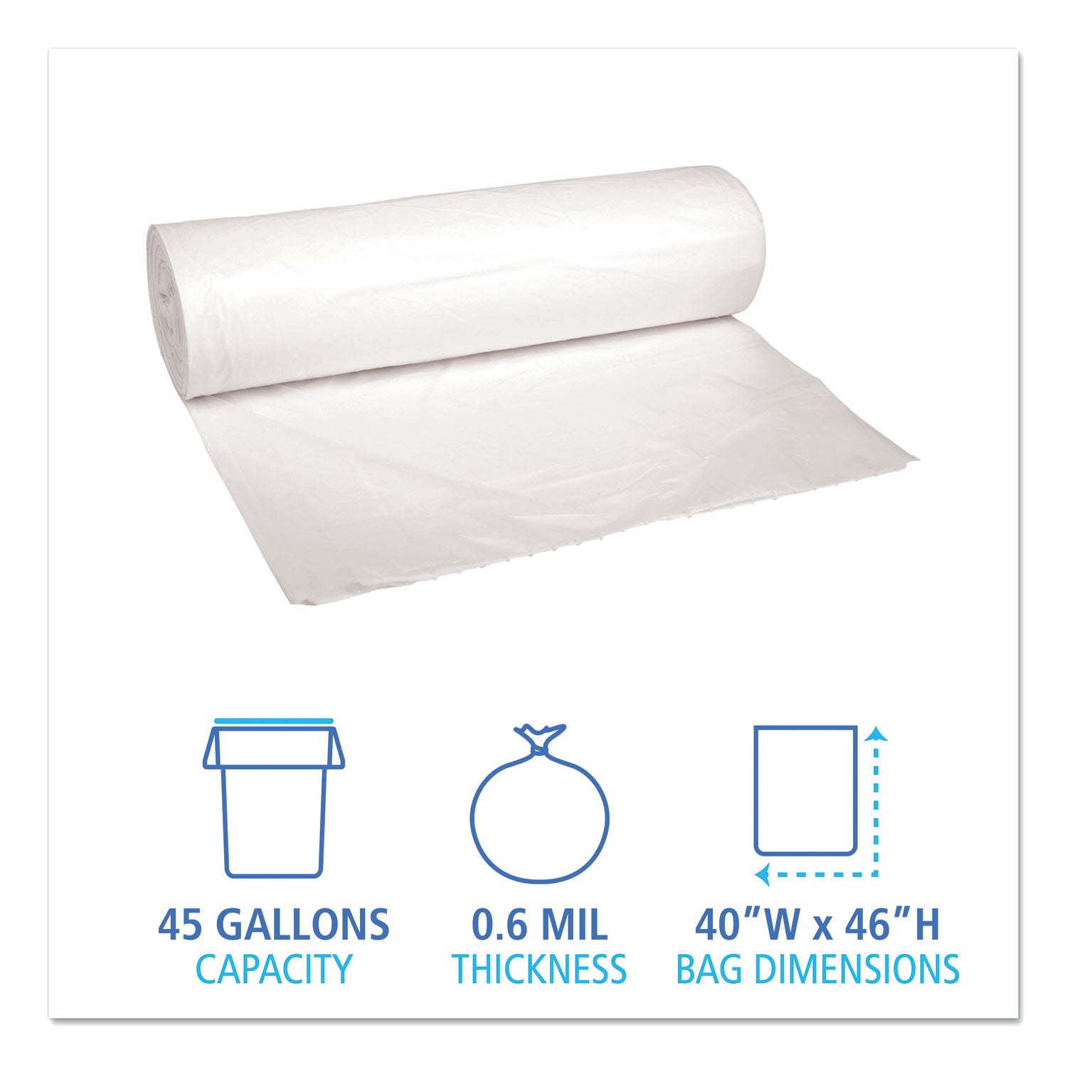 low-density-waste-can-liners-45-gal-06-mil-40-x-46-white-25-bags-roll-4-rolls-carton_bwk4046exh - 2