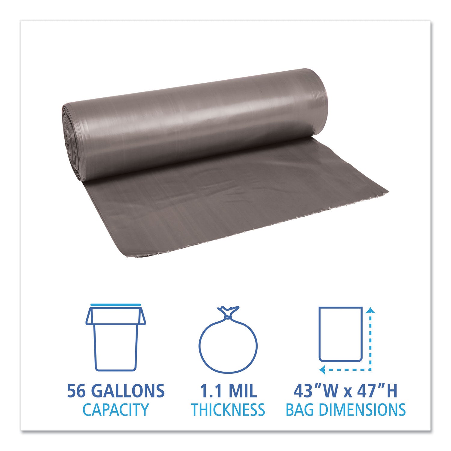 low-density-waste-can-liners-56-gal-11-mil-43-x-47-gray-20-bags-roll-5-rolls-carton_bwk4347seh - 2
