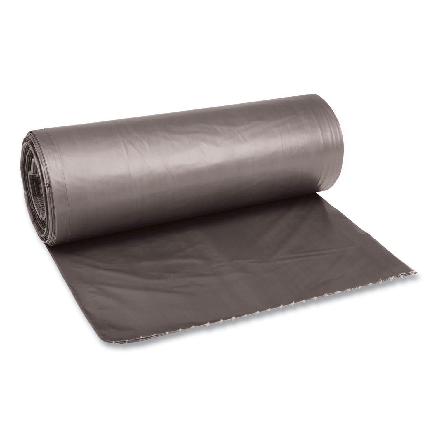 low-density-waste-can-liners-45-gal-095-mil-40-x-46-gray-25-bags-roll-4-rolls-carton_bwk4046sh - 1