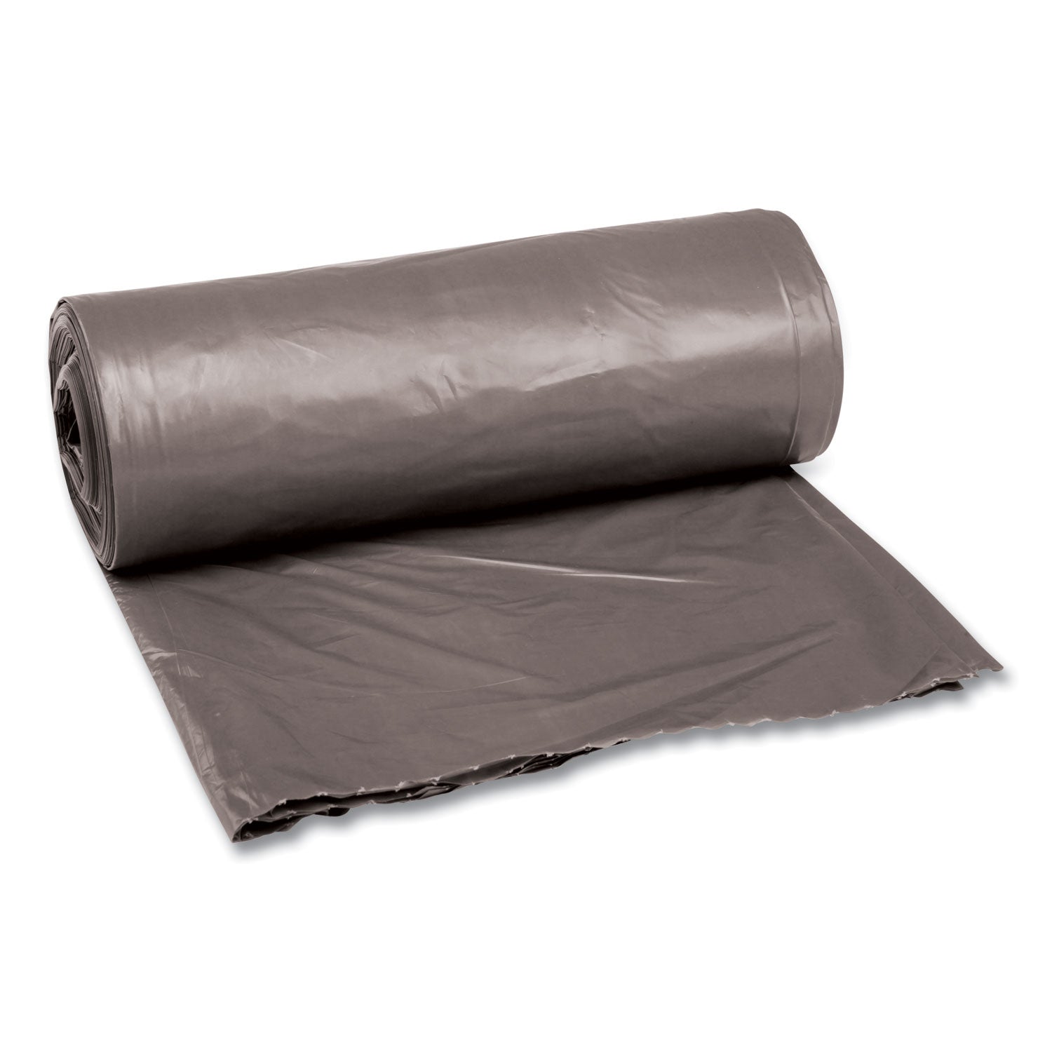 Low-Density Waste Can Liners, 30 gal, 0.95 mil, 30" x 36", Gray, 25 Bags/Roll, 4 Rolls/Carton - 1