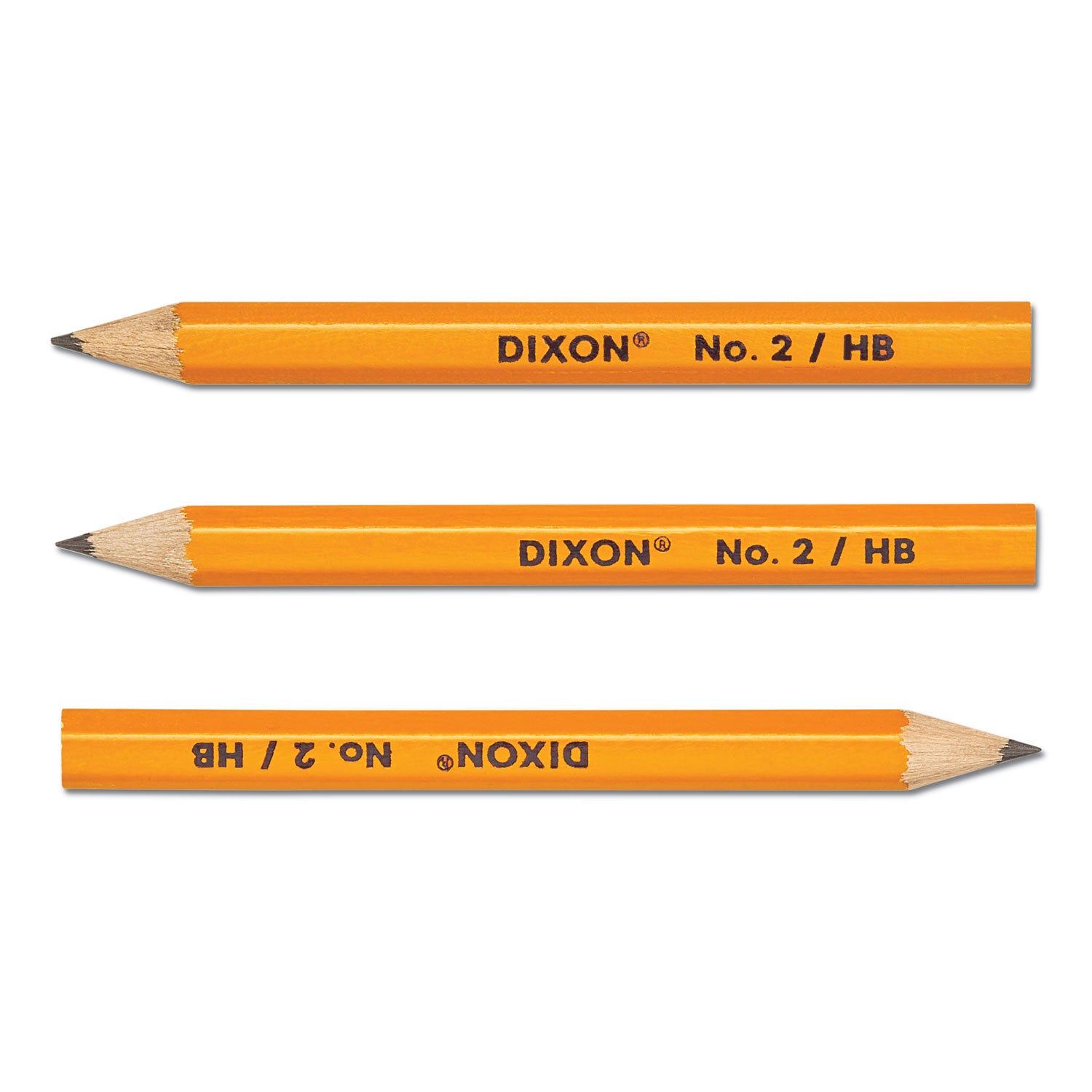 golf-wooden-pencils-07-mm-hb-#2-black-lead-yellow-barrel-144-box_dixx14998x - 1