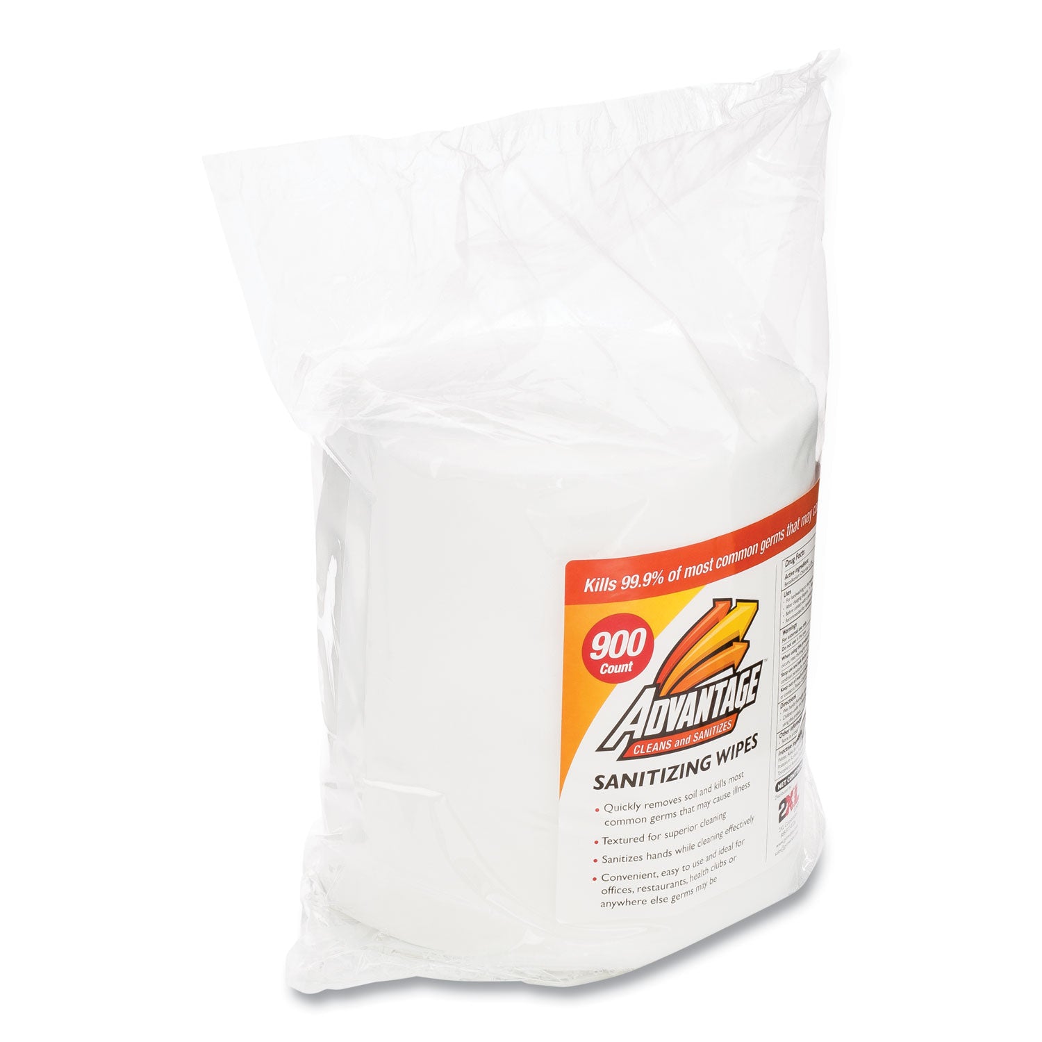 gym-wipes-advantage-1-ply-6-x-8-unscented-white-900-roll-4-rolls-carton_txll36r - 2