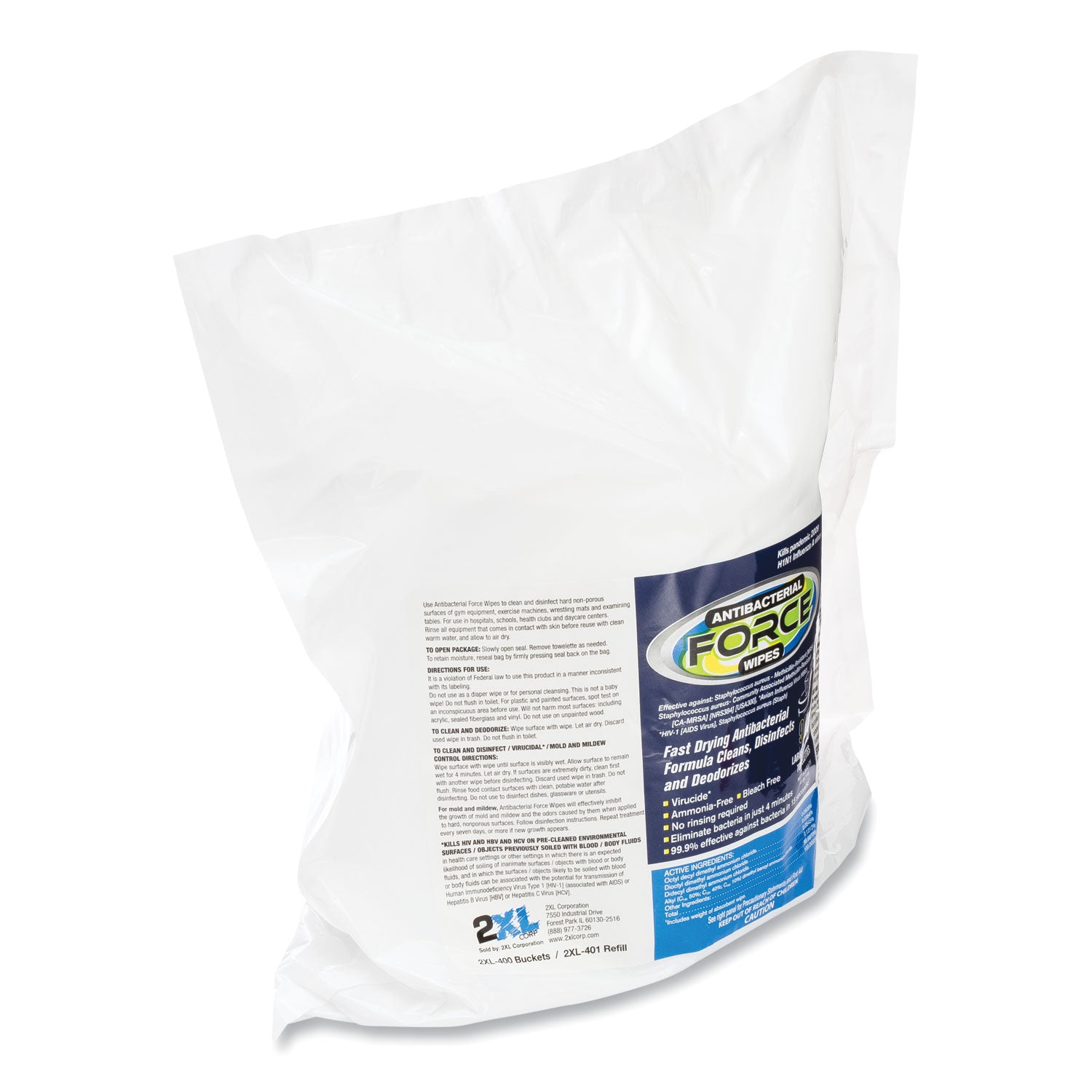 force-disinfecting-wipes-refill-1-ply-6-x-8-unscented-white-900-pack-4-packs-carton_txll4014 - 2