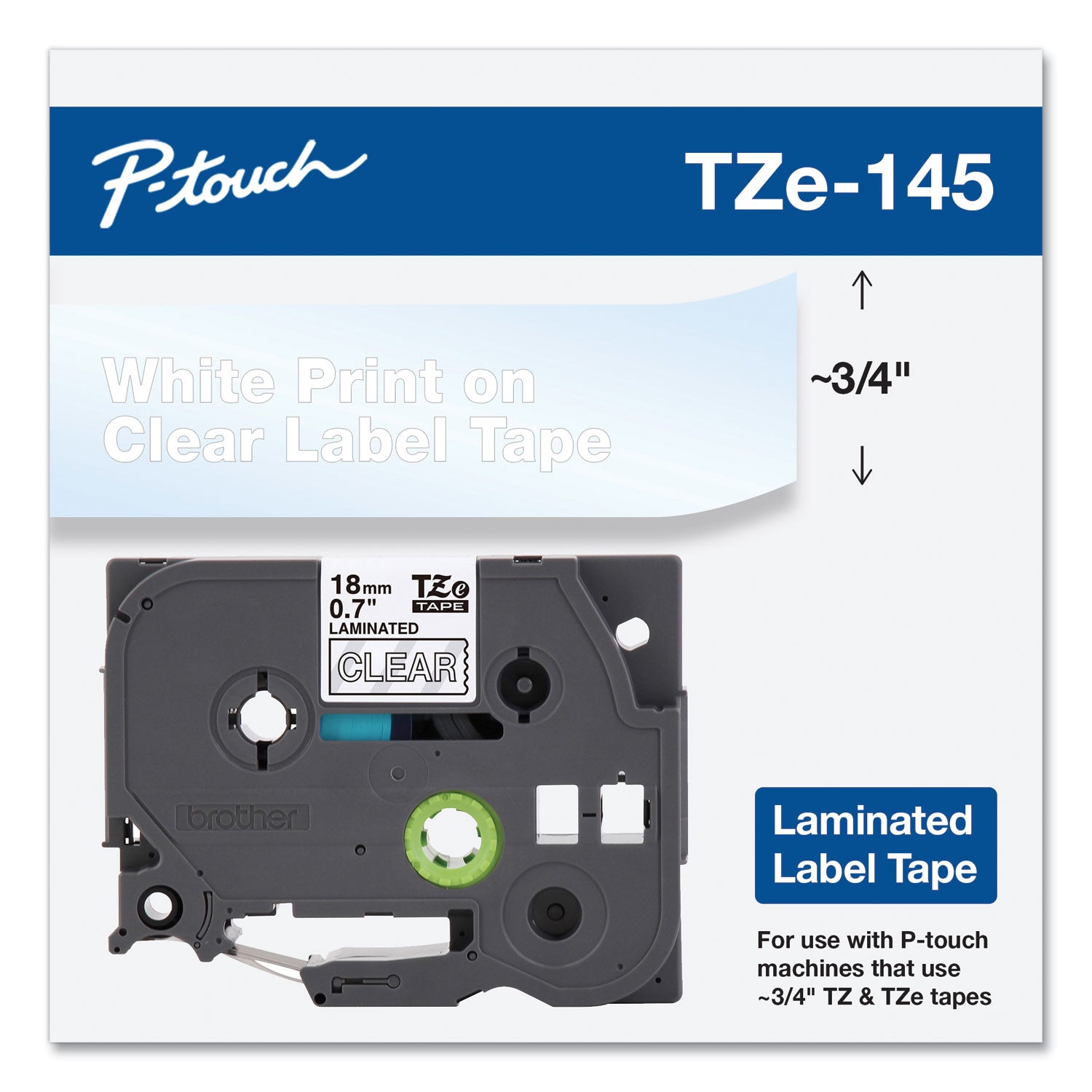 tze-standard-adhesive-laminated-labeling-tape-07-x-262-ft-white-on-clear_brttze145 - 2