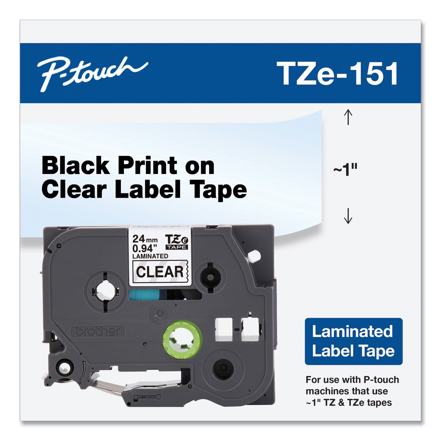 tze-standard-adhesive-laminated-labeling-tape-094-x-262-ft-black-on-clear_brttze151 - 2