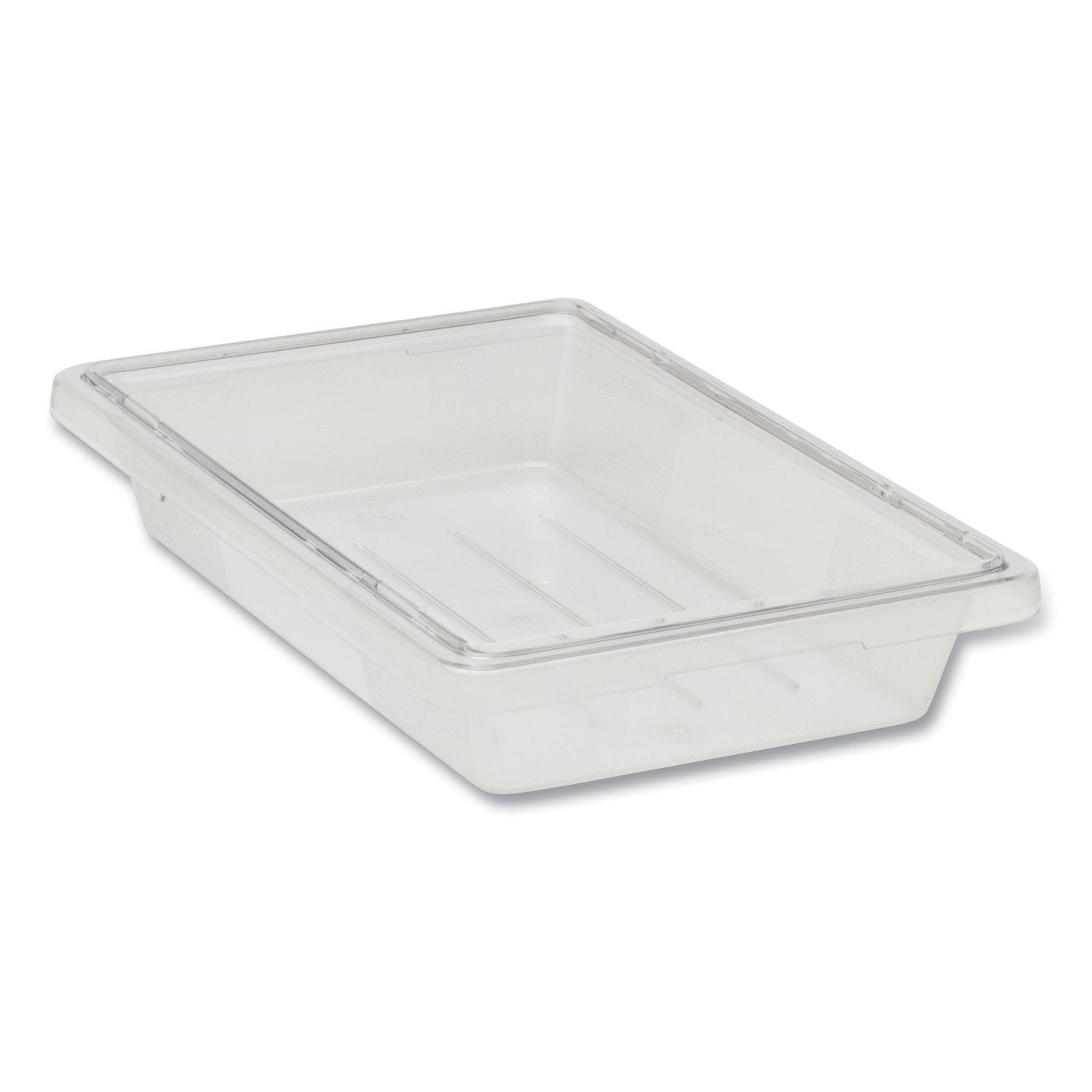 Food/Tote Boxes, 5 gal, 12 x 18 x 9, Clear, Plastic -