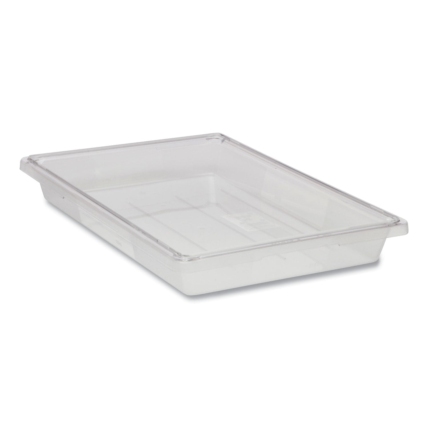 Food/Tote Boxes, 5 gal, 26 x 18 x 3.5, Clear, Plastic - 2