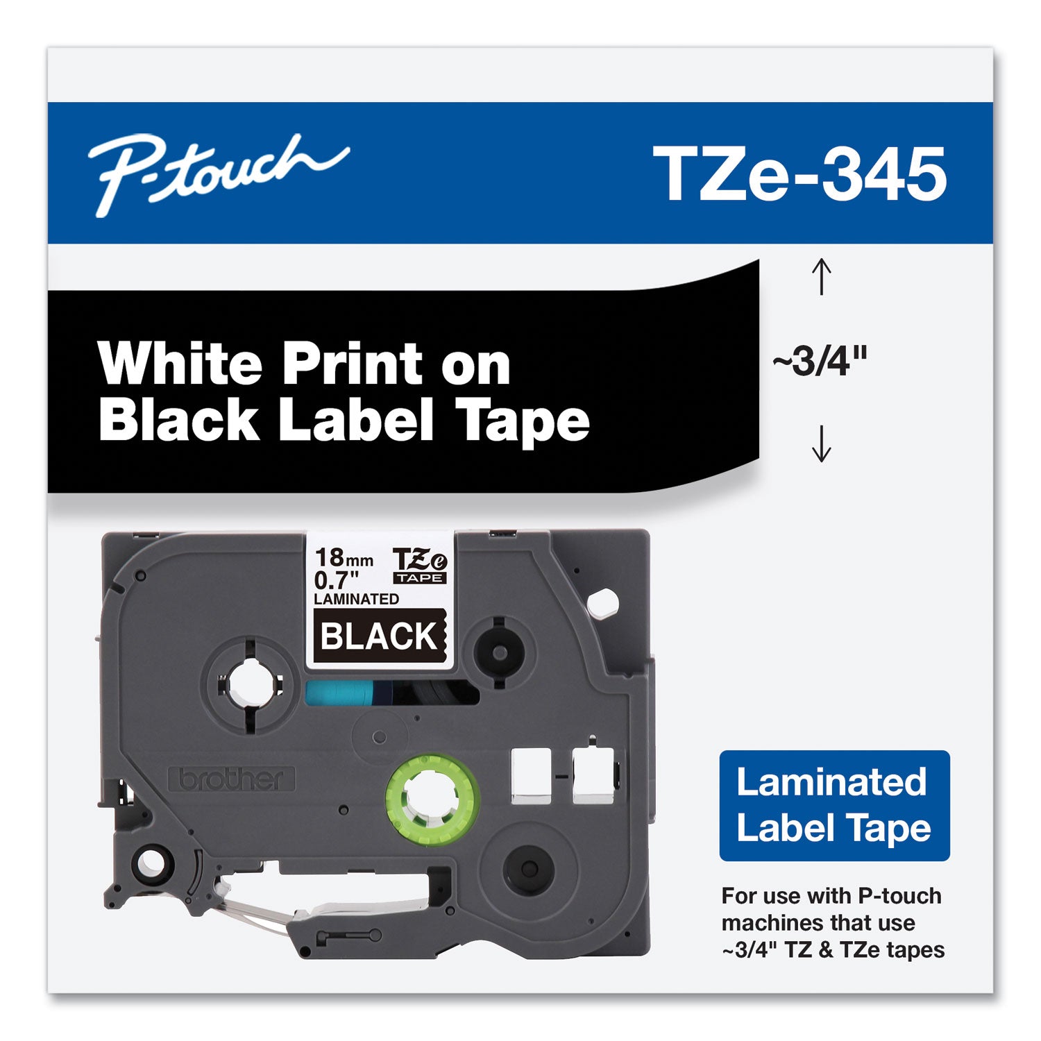 tze-standard-adhesive-laminated-labeling-tape-07-x-262-ft-white-on-black_brttze345 - 2