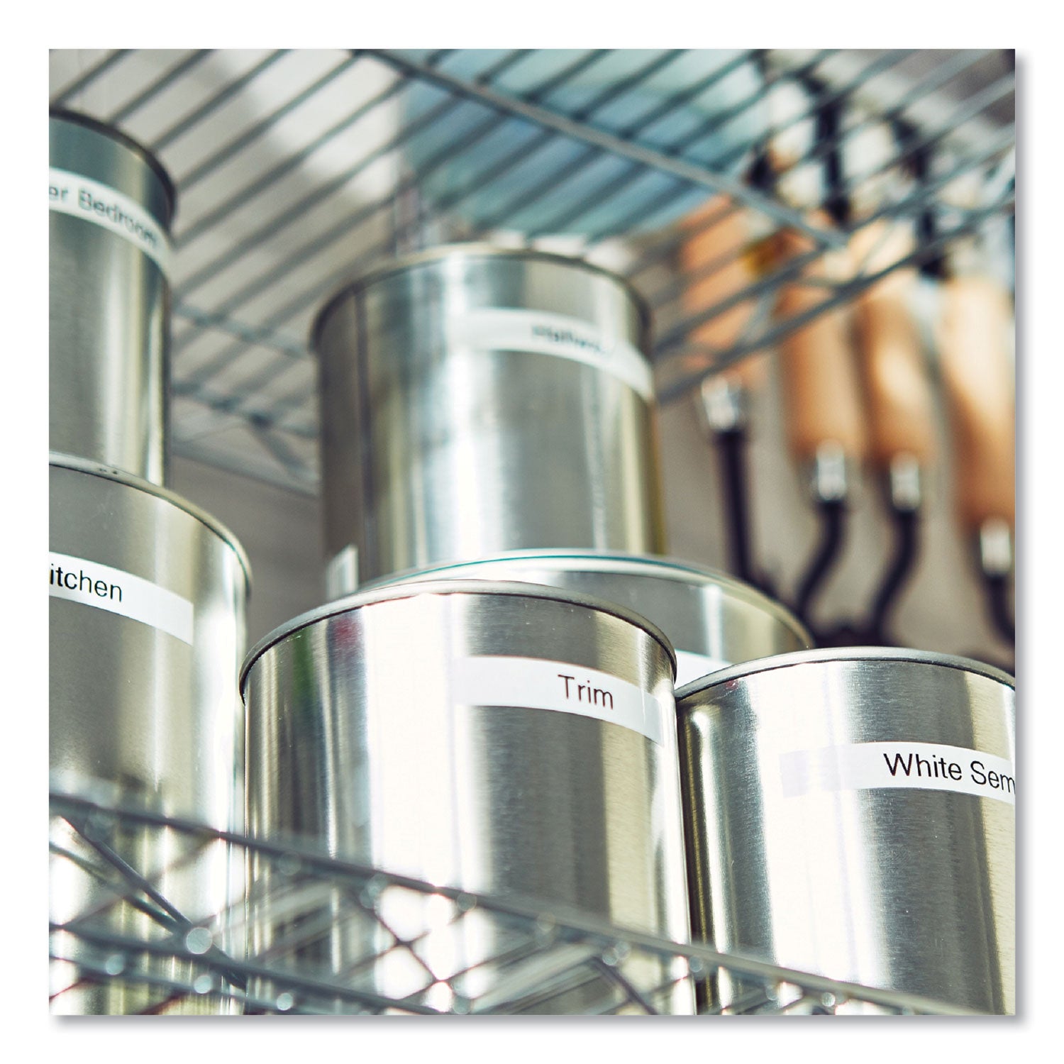 TZe Standard Adhesive Laminated Labeling Tape, 0.47" x 26.2 ft, Black on White -