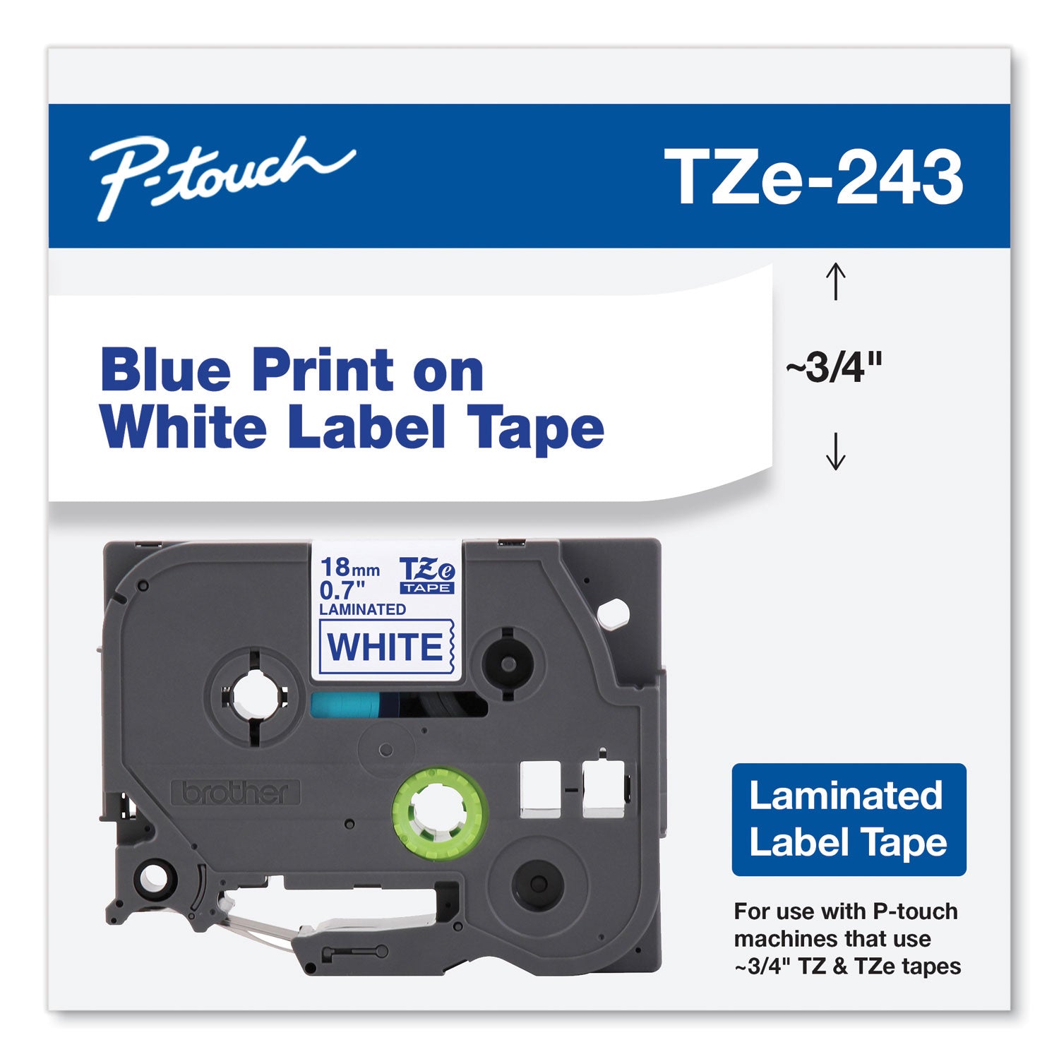 tze-standard-adhesive-laminated-labeling-tape-07-x-262-ft-blue-on-white_brttze243 - 2