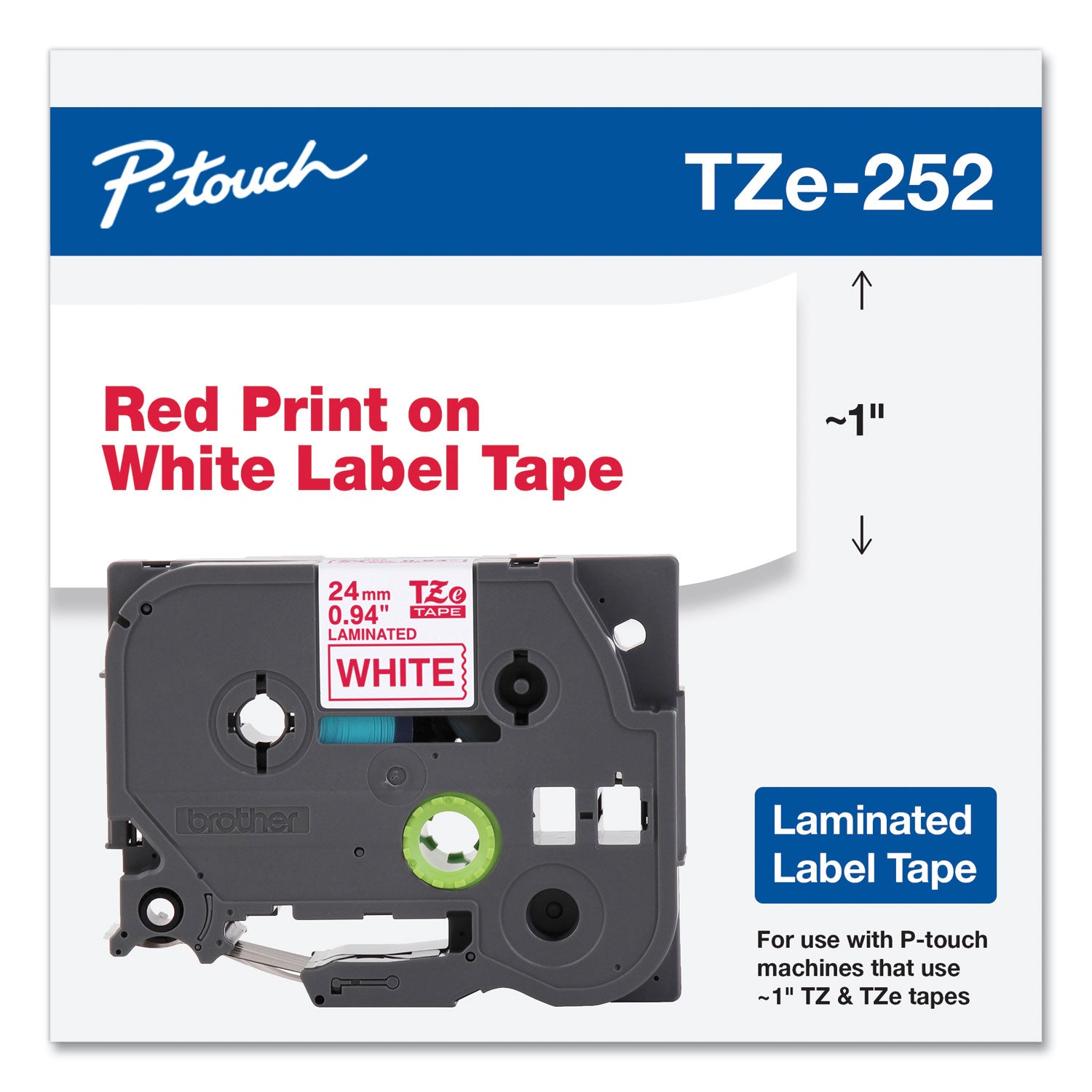 tze-standard-adhesive-laminated-labeling-tape-094-x-262-ft-red-on-white_brttze252 - 2