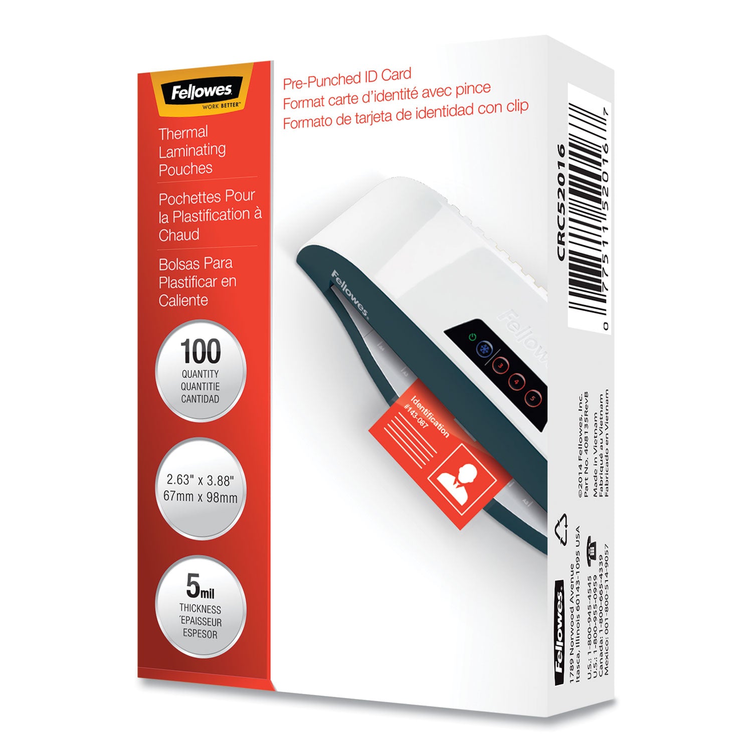premium-laminating-pouches-5-mil-425-x-25-gloss-clear-100-box_fel5201601 - 1