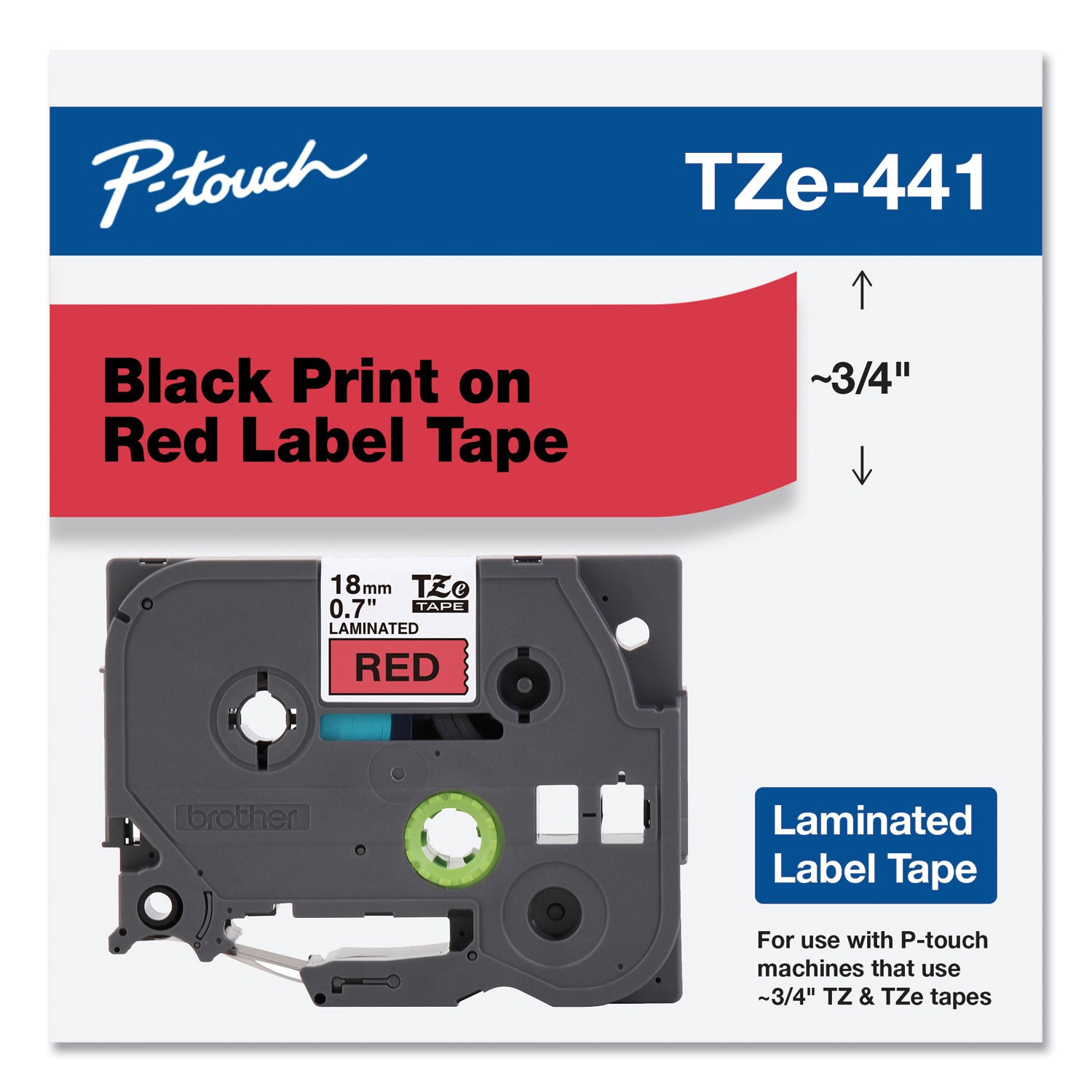tze-standard-adhesive-laminated-labeling-tape-07-x-262-ft-black-on-red_brttze441 - 2