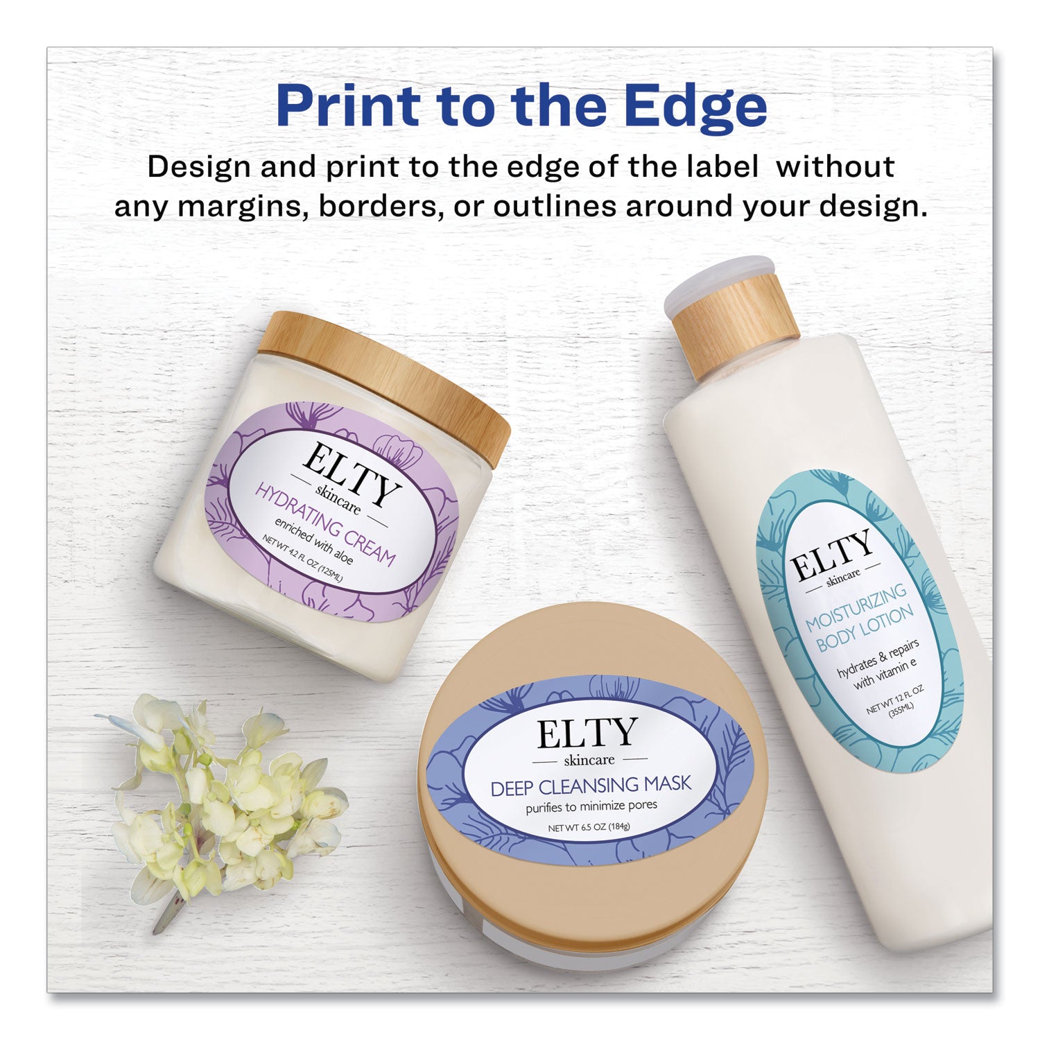 Oval Labels with Sure Feed and Easy Peel, 1.5 x 2.5, Glossy White, 180/Pack -