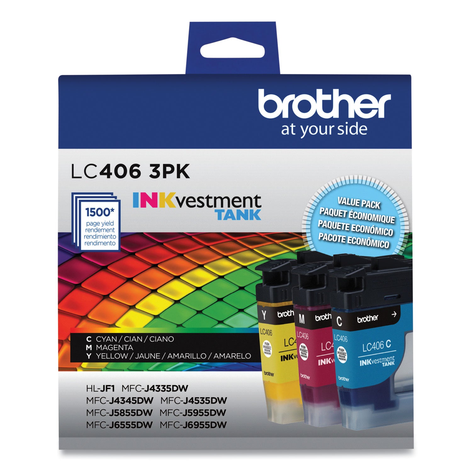 lc4063pk-inkvestment-ink-1500-page-yield-cyan-magenta-yellow-3-pack_brtlc4063pks - 1