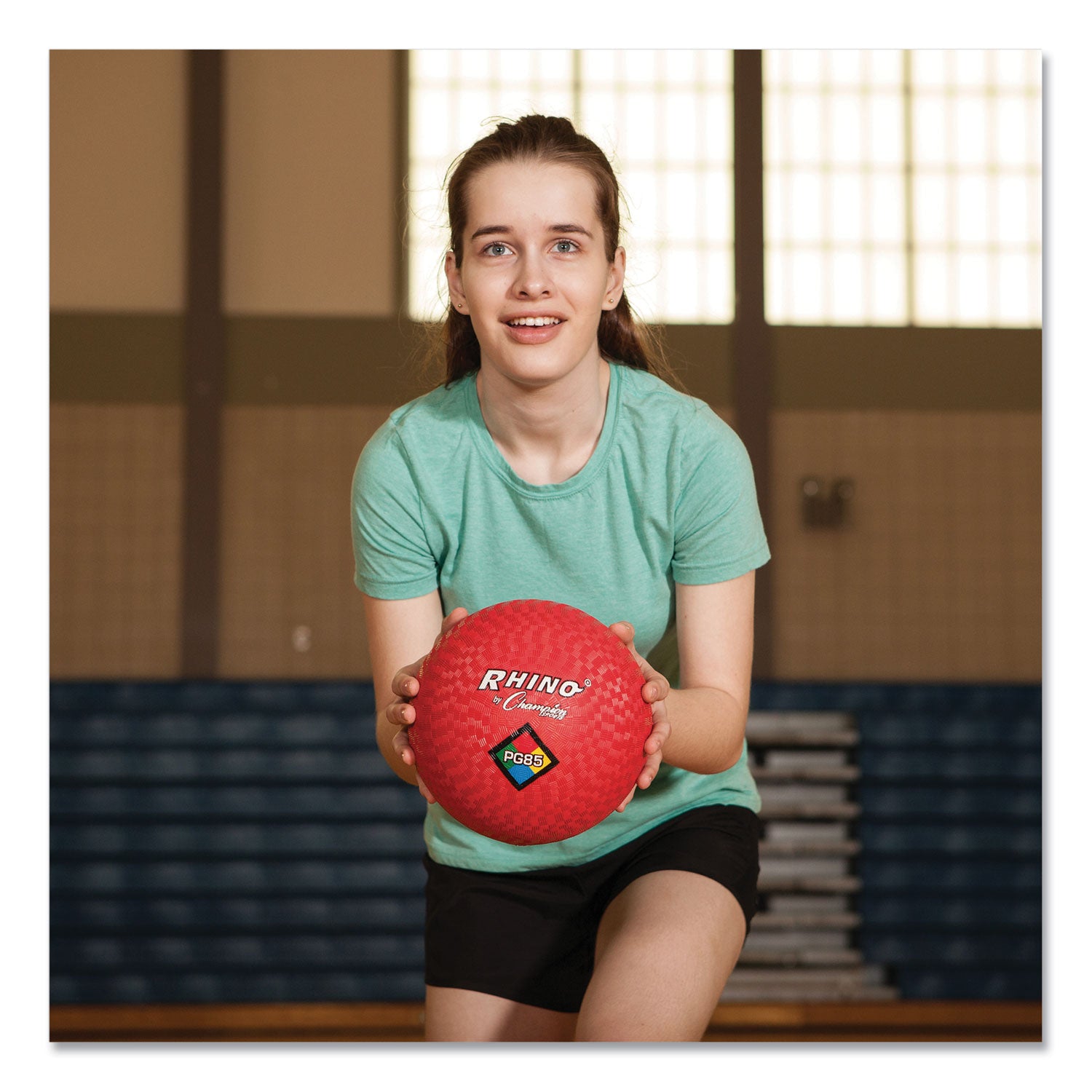 Playground Ball, 8.5" Diameter, Red -