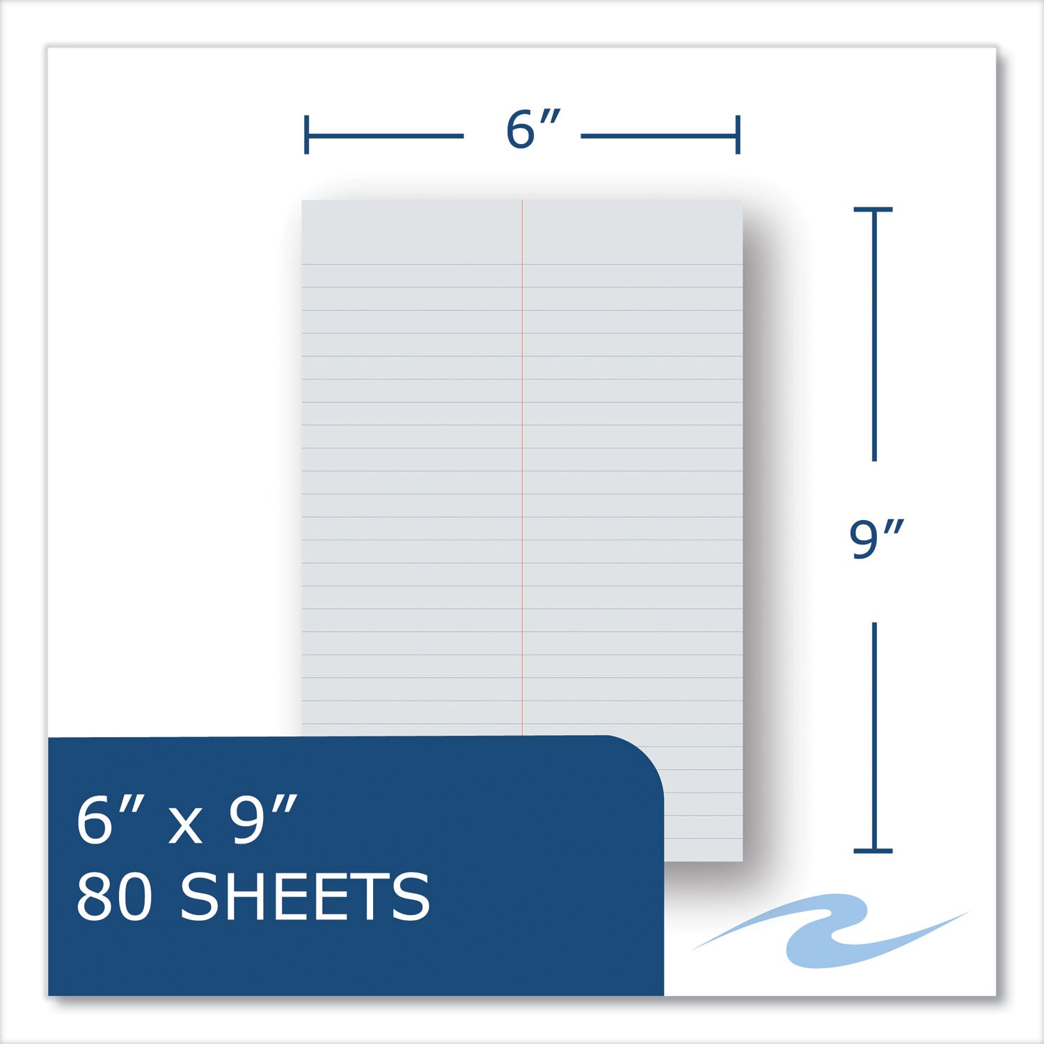 Enviroshades Steno Notepad, Gregg Rule, White Cover, 80 Gray 6 x 9 Sheets, 4/Pack -