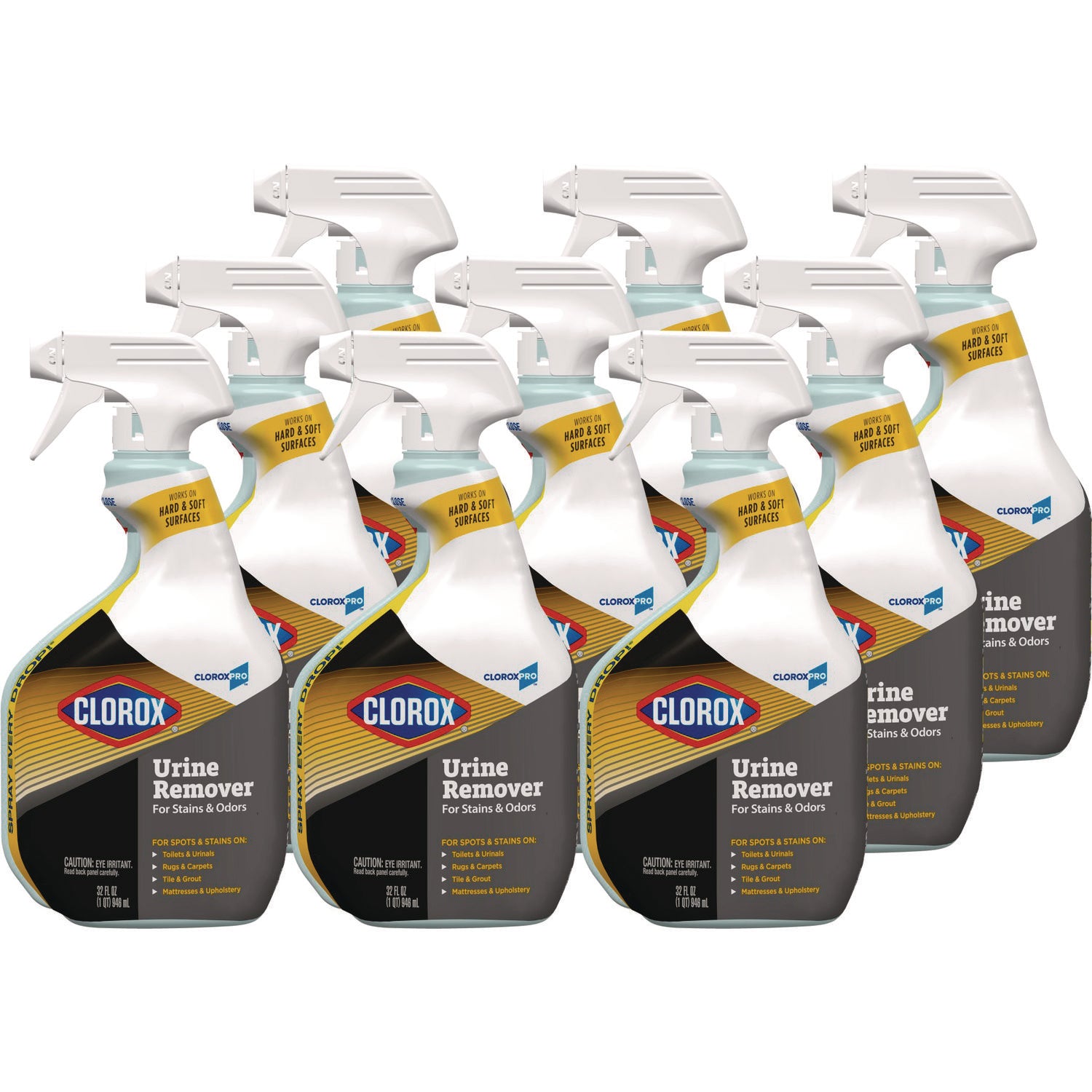 Urine Remover for Stains and Odors, 32 oz Spray Bottle, 9/Carton - 1