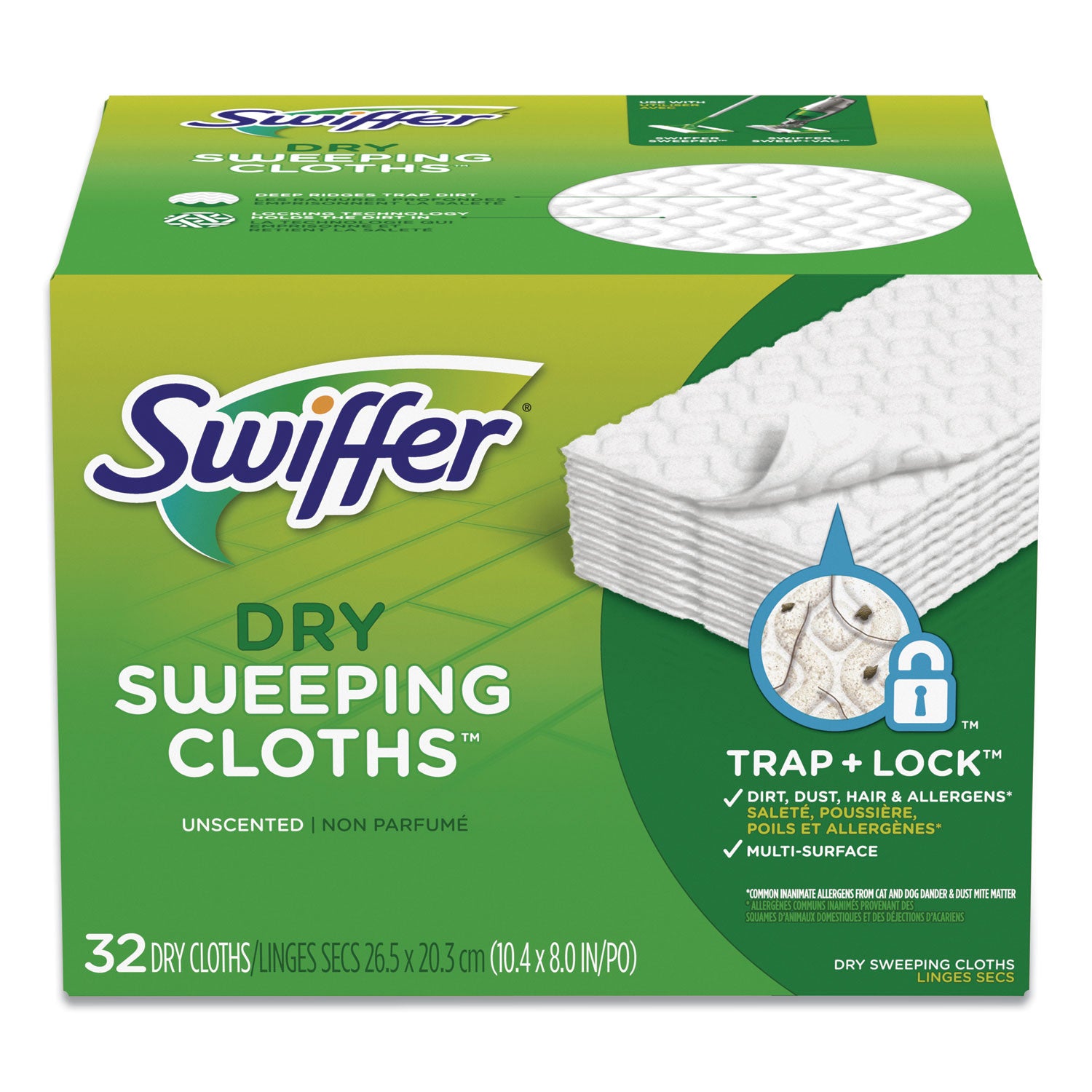 Swiffer Sweeper Dry Pad Refill - White - 32 / Box - 1