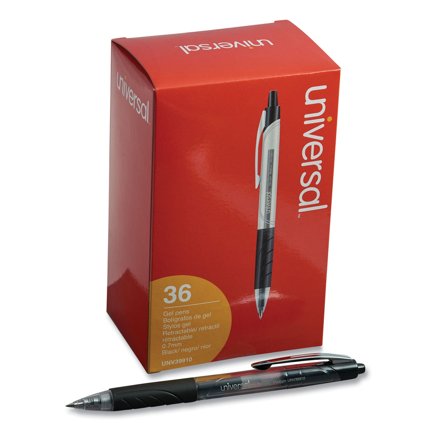 comfort-grip-gel-pen-retractable-medium-07-mm-black-ink-clear-black-barrel-36-pack_unv39910 - 2