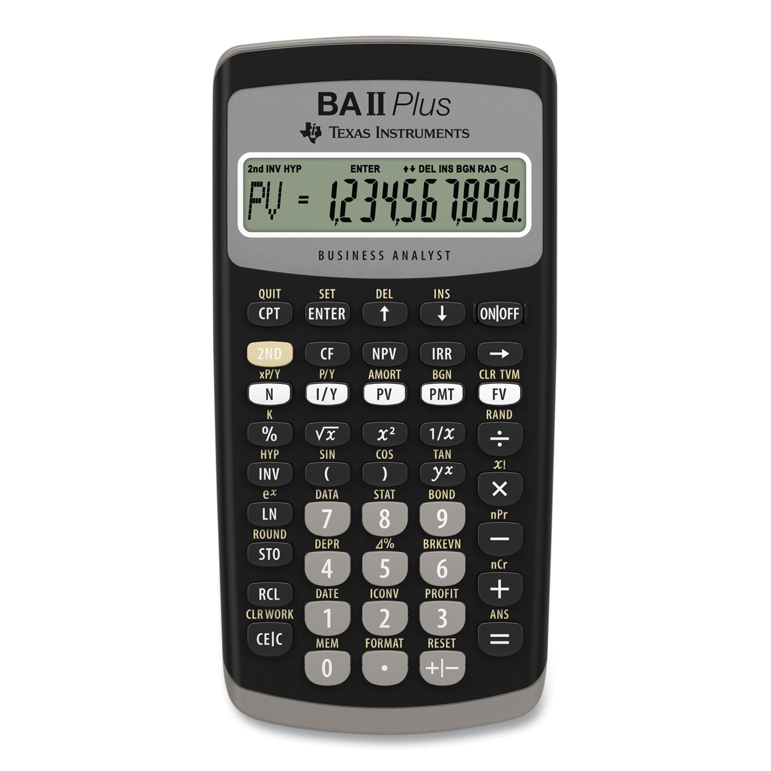 BAIIPlus Financial Calculator, 10-Digit LCD -