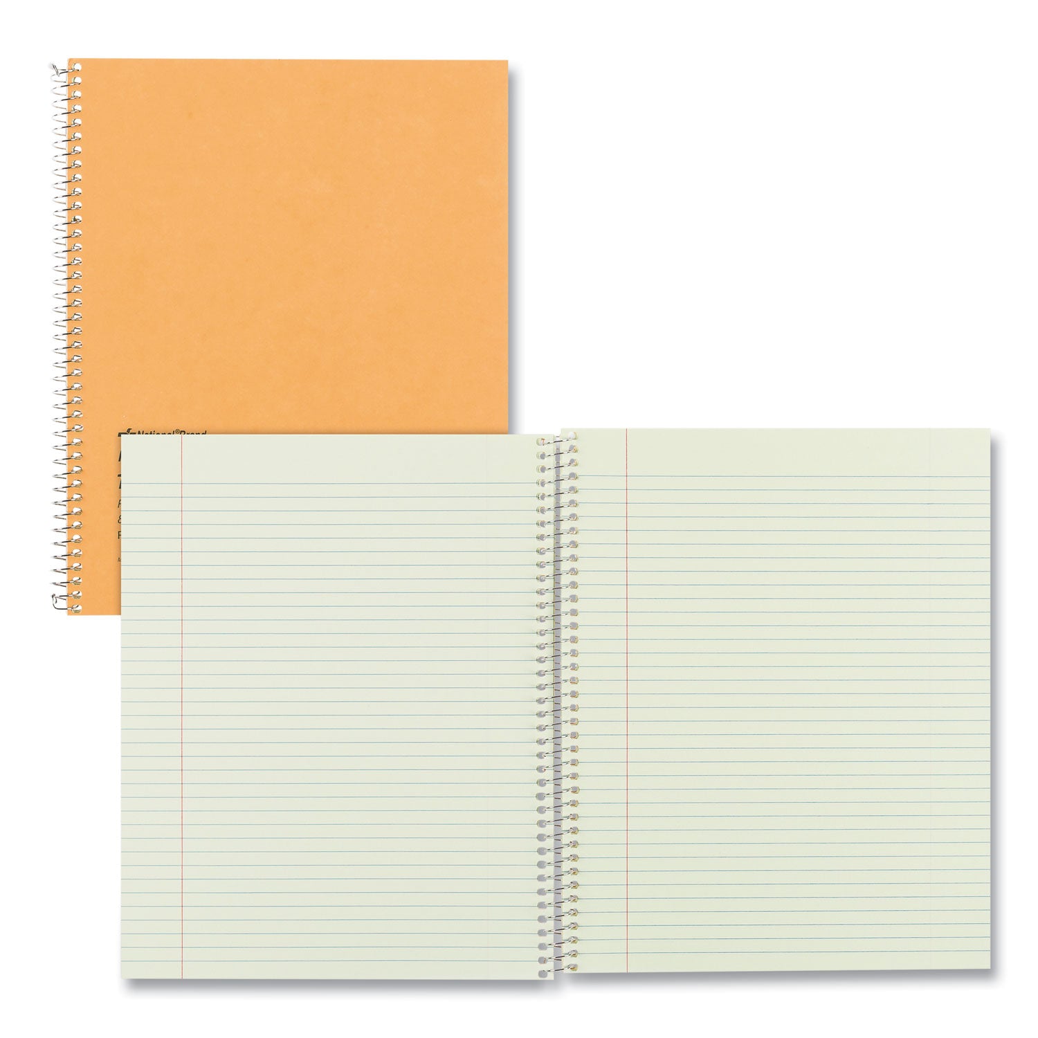 Single-Subject Wirebound Notebooks, Narrow Rule, Brown Paperboard Cover, (80) 10 x 8 Sheets -