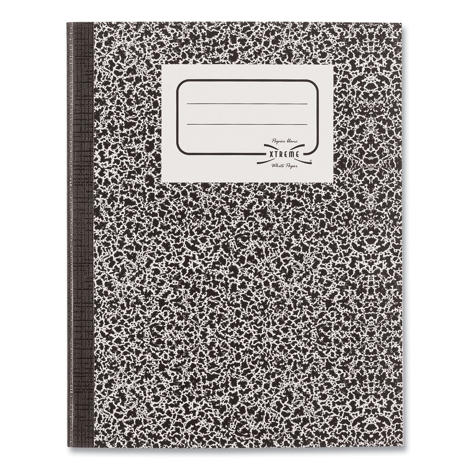 Composition Book, Wide/Legal Rule, Black Marble Cover, (80) 10 x 7.88 Sheets -