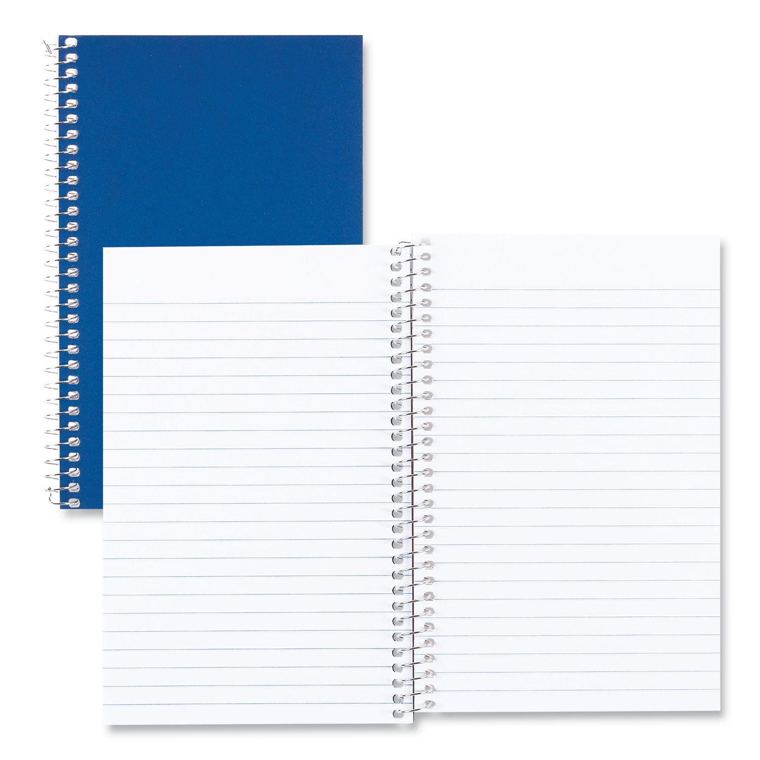 Single-Subject Wirebound Notebooks, Medium/College Rule, Blue Kolor Kraft Front Cover, (80) 7.75 x 5 Sheets -