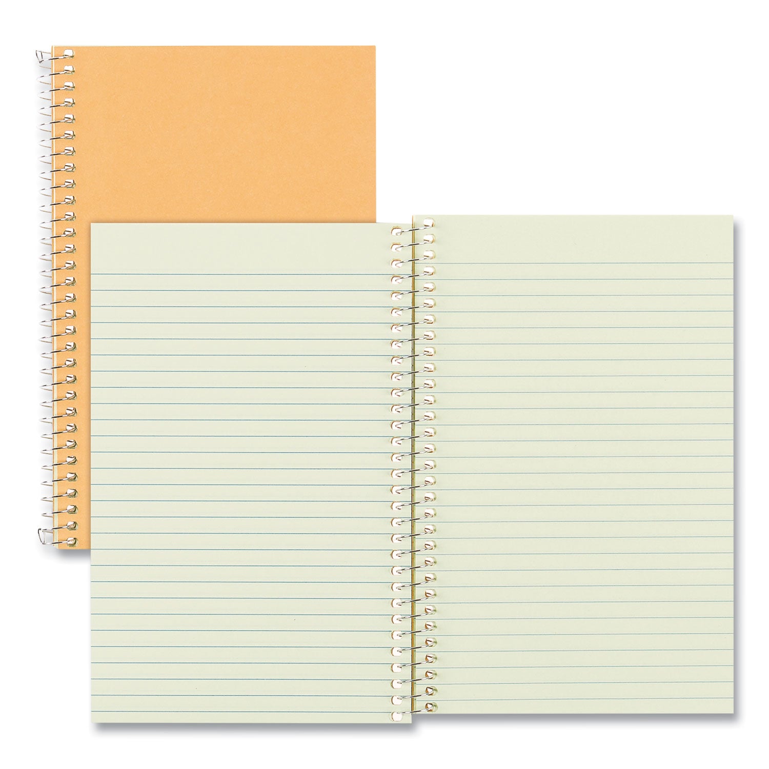 Single-Subject Wirebound Notebooks, Narrow Rule, Brown Paperboard Cover, (80) 7.75 x 5 Sheets -