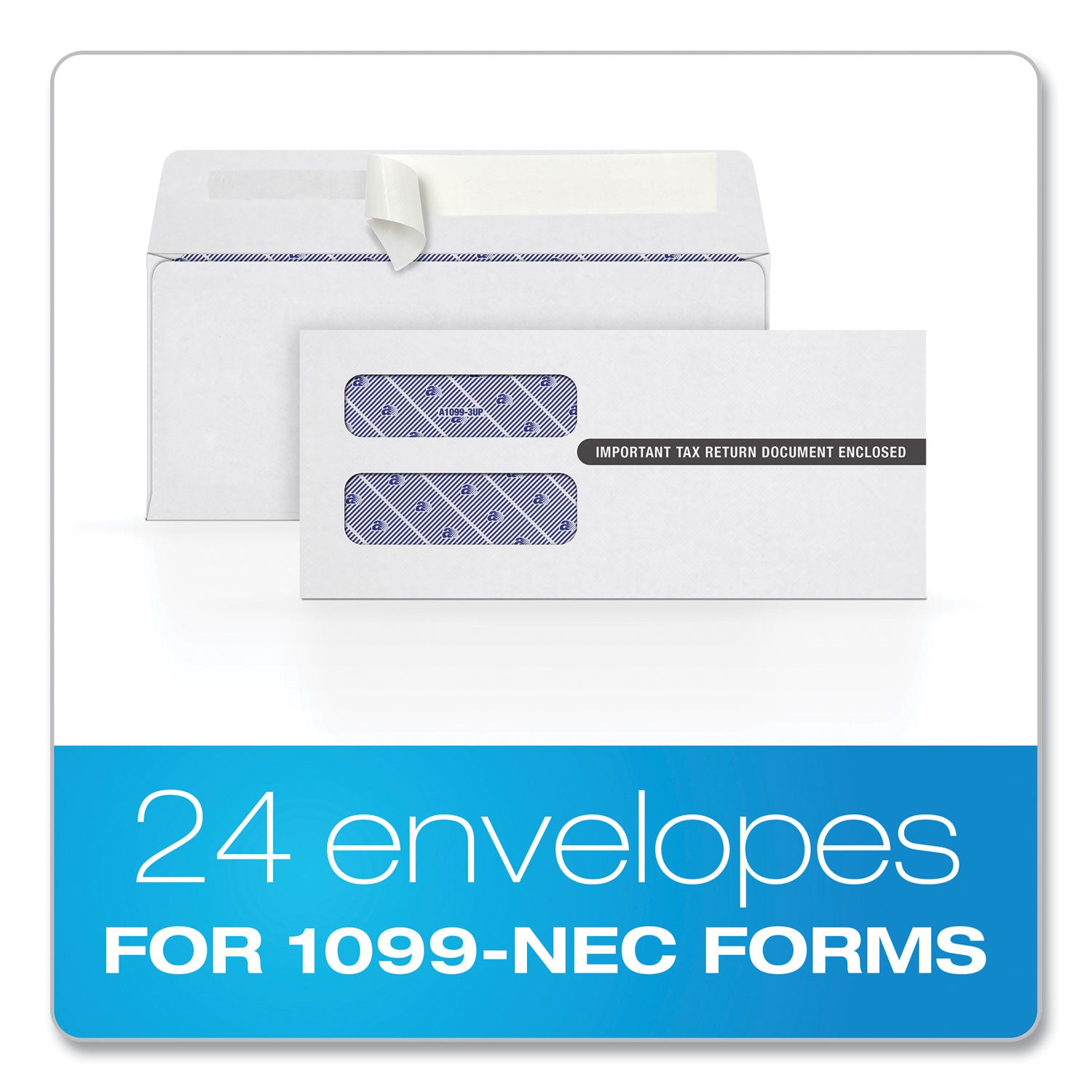 1099-double-window-envelope-commercial-flap-self-adhesive-closure-375-x-875-white-24-pack_top2222ps3 - 2