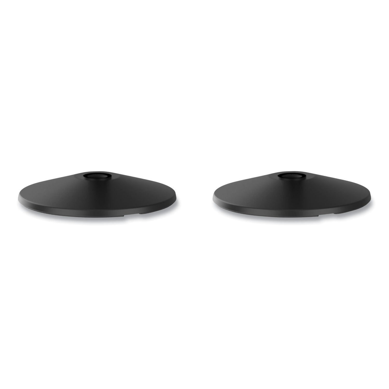 Adjusta-Tape Crowd Control Base Only, Steel, 14" Deep, Black, 2/Box -