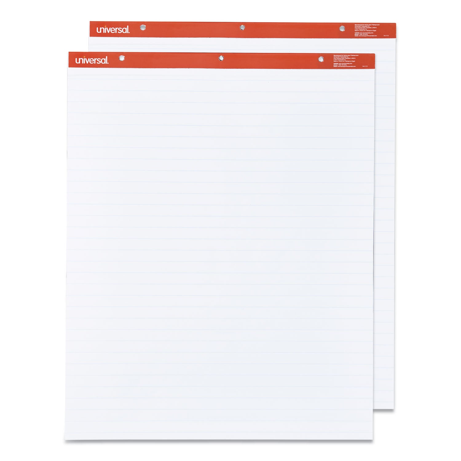 Easel Pads/Flip Charts, Presentation Format (1" Rule), 27 x 34, White, 50 Sheets, 2/Carton -