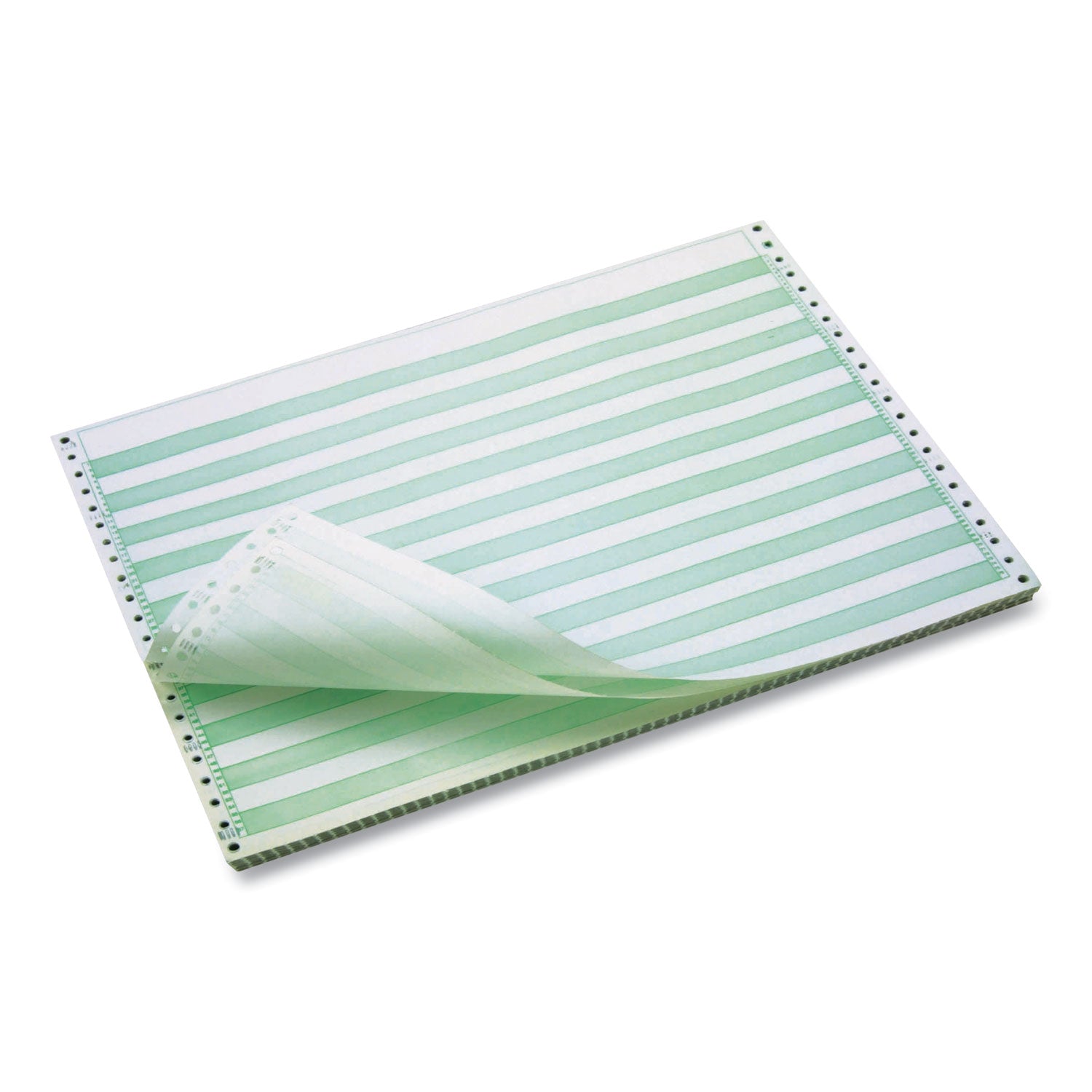 continuous-feed-computer-paper-1-part-18-lb-bond-weight-11-x-1488-white-green-bar-3100-carton_ips7810010 - 1
