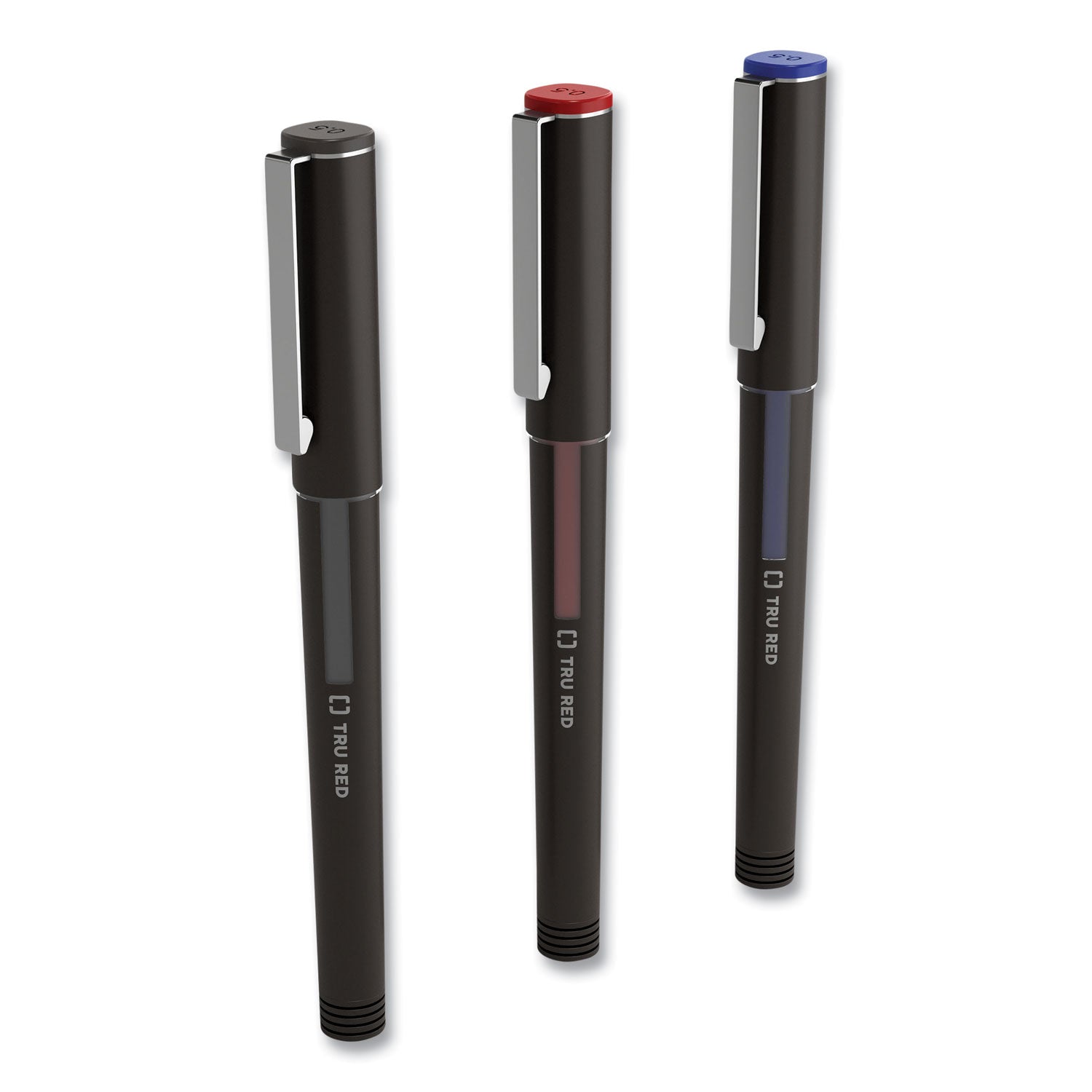 roller-ball-pen-stick-fine-05-mm-assorted-ink-and-barrel-colors-3-pack_tud58251 - 1