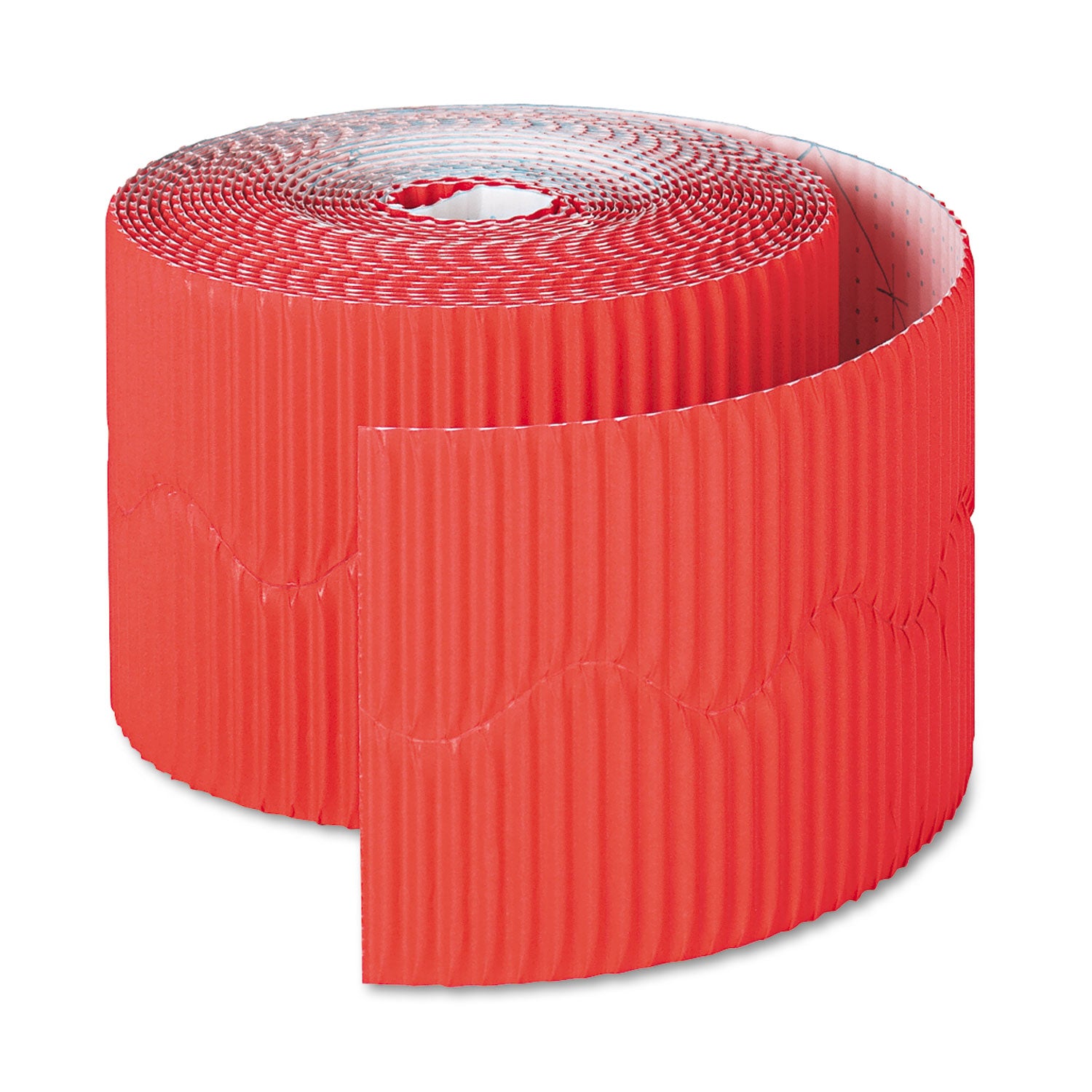 Bordette Decorative Border, 2.25" x 50 ft Roll, Flame Red -