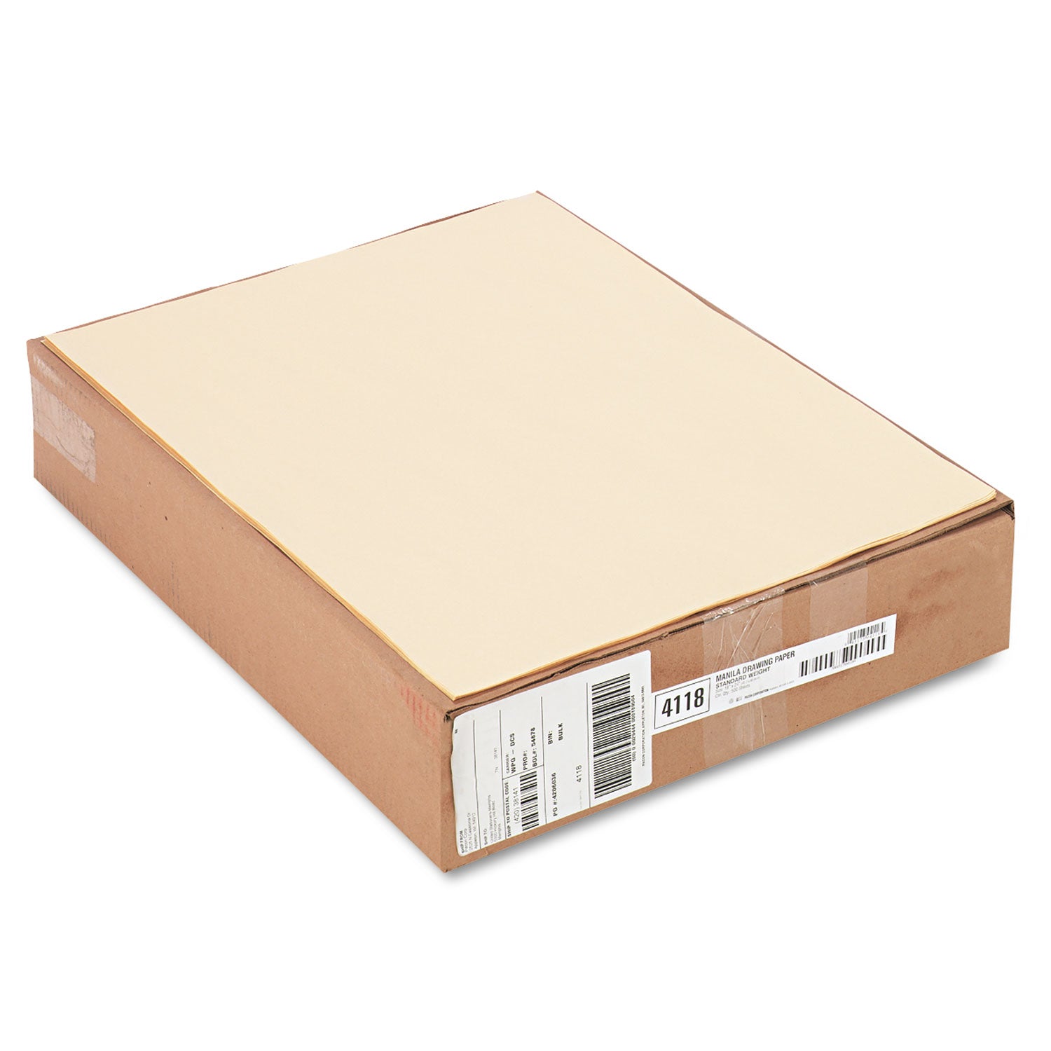 Cream Manila Drawing Paper, 50 lb Cover Weight, 18 x 24, Cream Manila, 500/Pack -