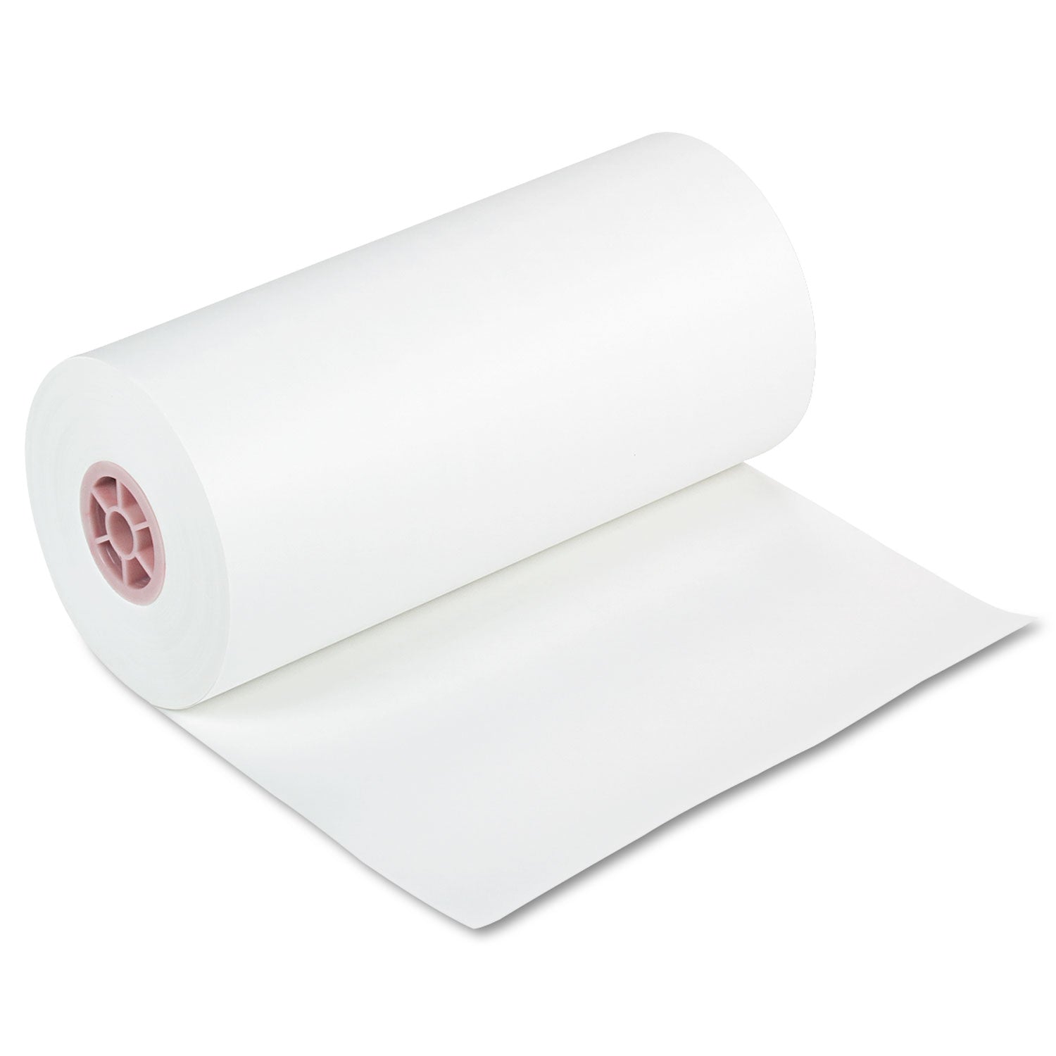 Kraft Paper Roll, 40 lb Wrapping Weight, 18" x 1,000 ft, White -