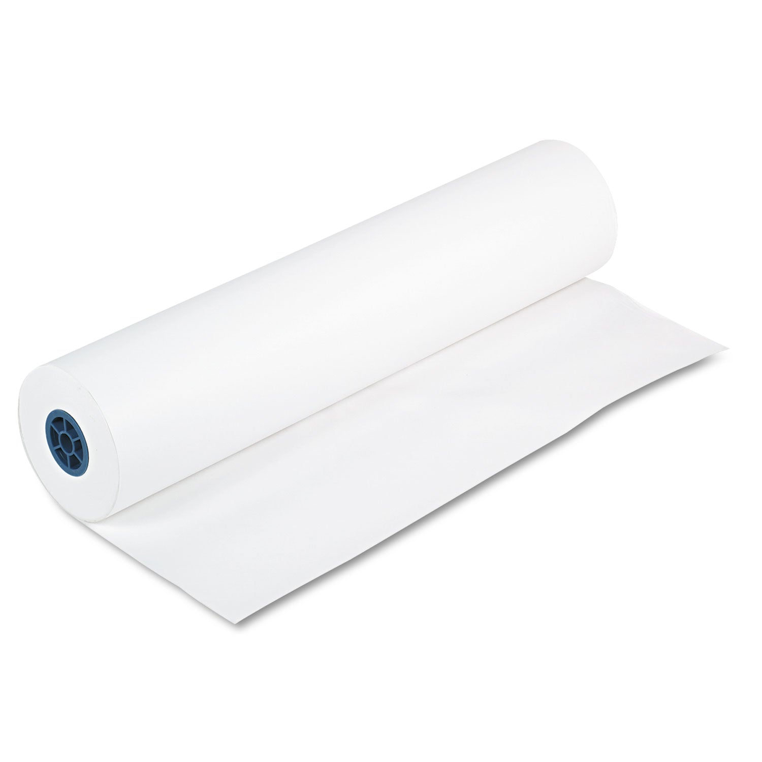 Kraft Paper Roll, 40 lb Wrapping Weight, 36" x 1,000 ft, White -