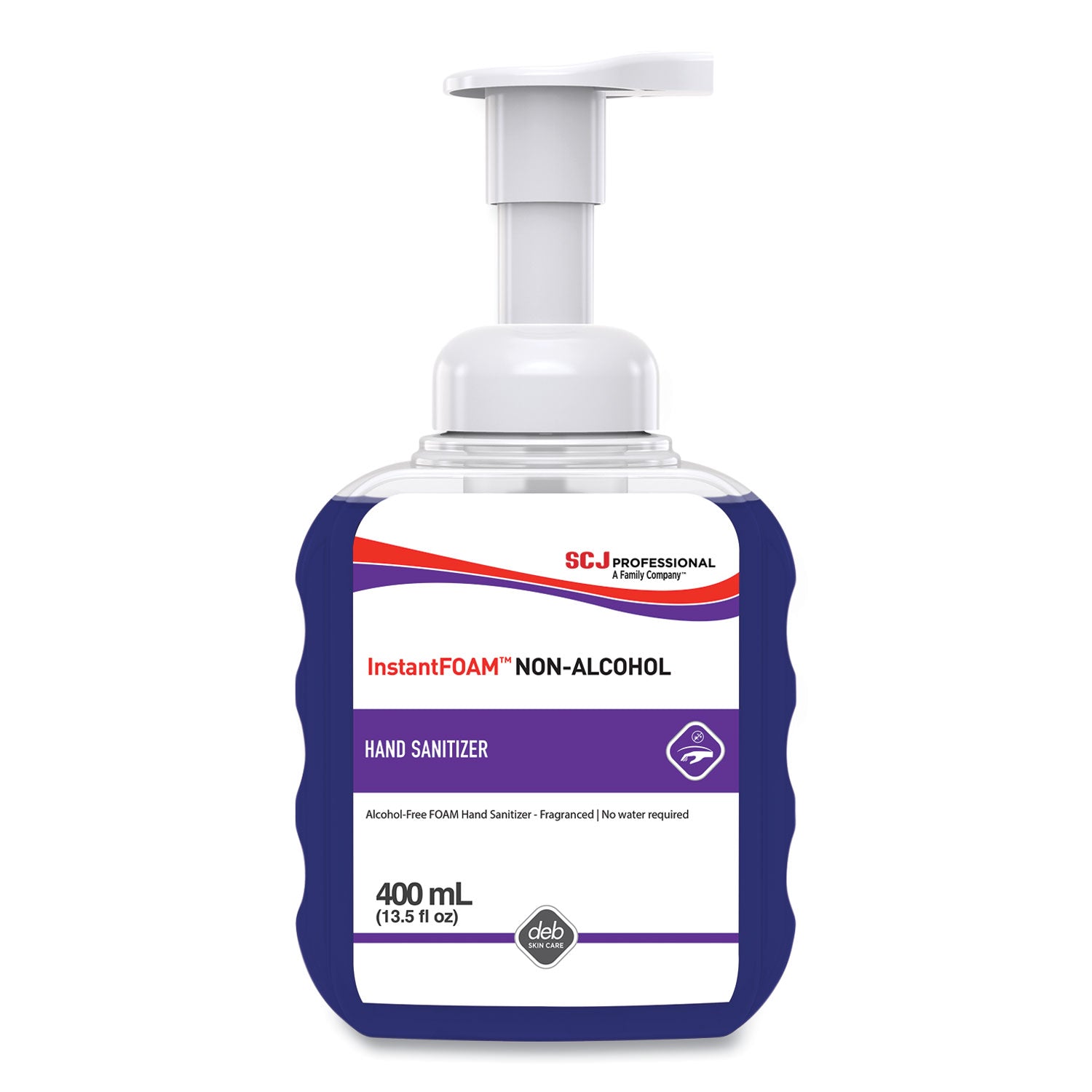 instantfoam-non-alcohol-hand-sanitizer-400-ml-pump-bottle-light-perfume-scent-12-carton_sjn56815 - 1