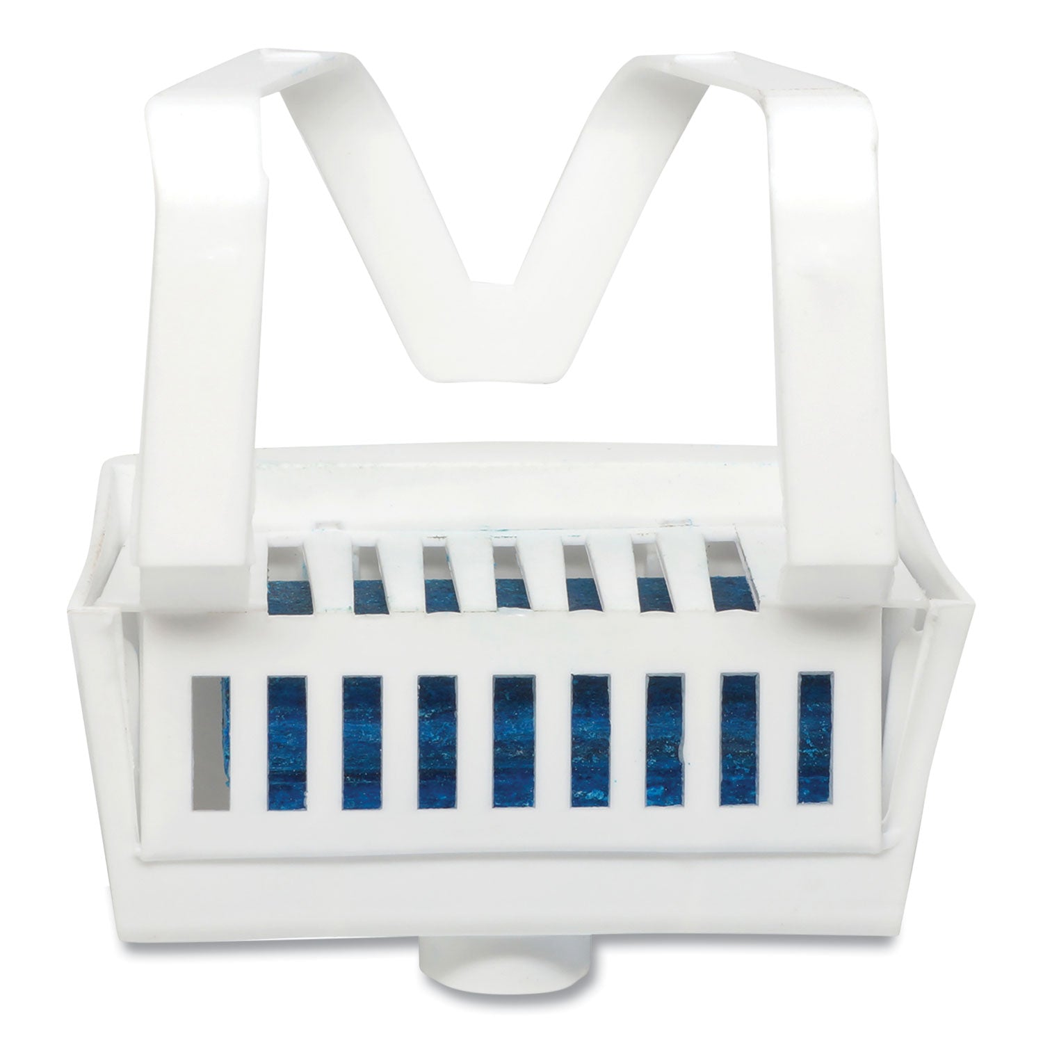 Non-Para Toilet Bowl Block, Lasts 30 Days, Evergreen Scent, White, 12/Box -